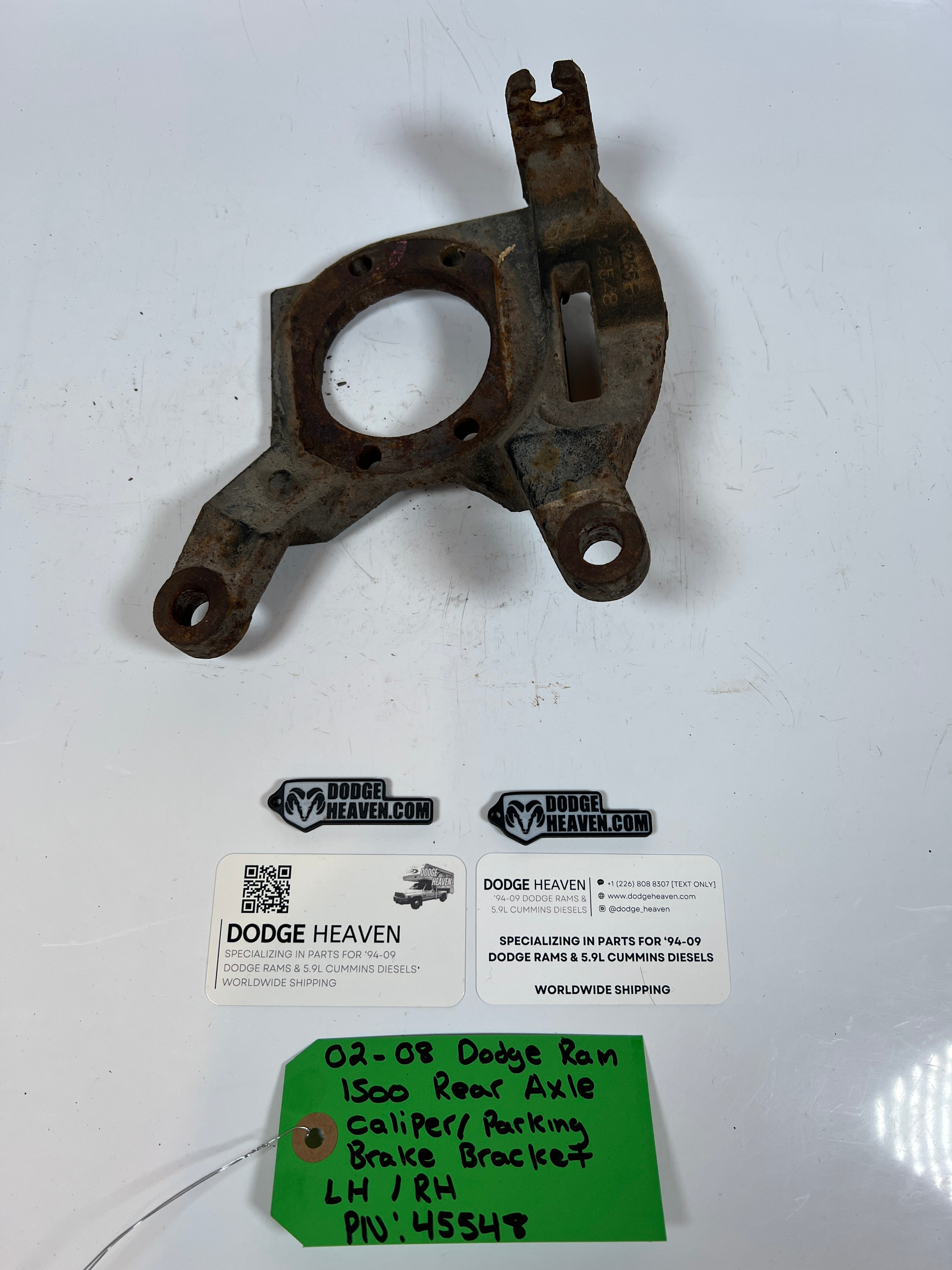 2002-2008 Dodge Ram 1500 Rear Axle Caliper / Parking Brake Bracket LH/RH