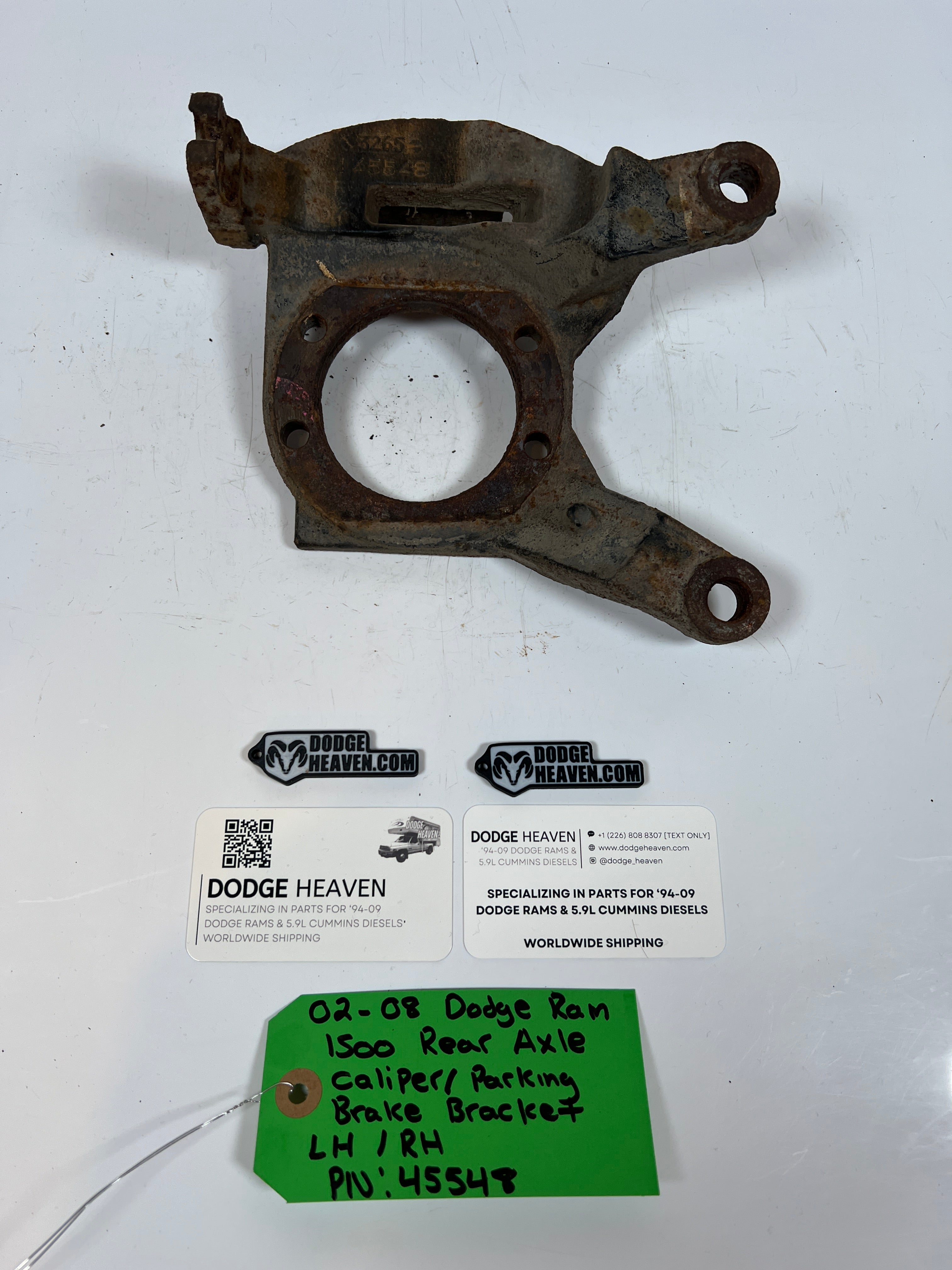 2002-2008 Dodge Ram 1500 Rear Axle Caliper / Parking Brake Bracket LH/RH