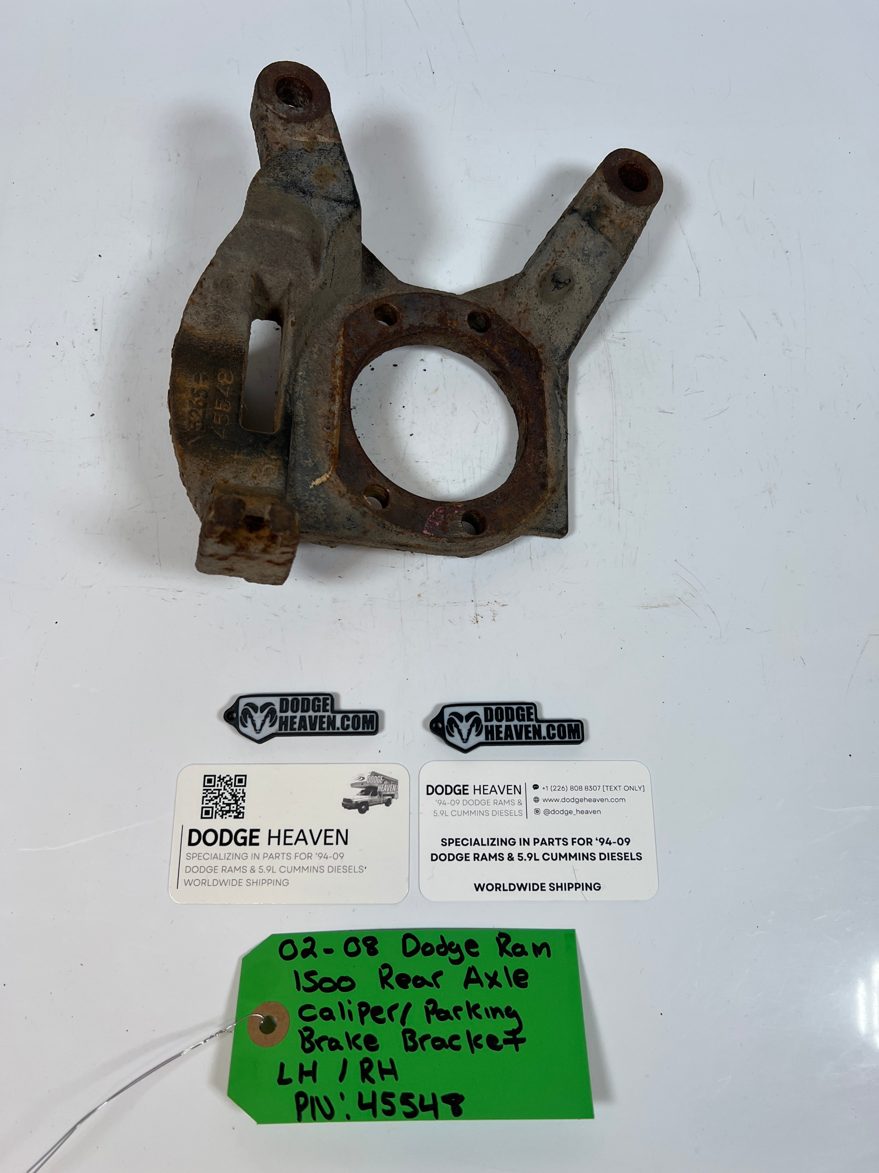 2002-2008 Dodge Ram 1500 Rear Axle Caliper / Parking Brake Bracket LH/RH
