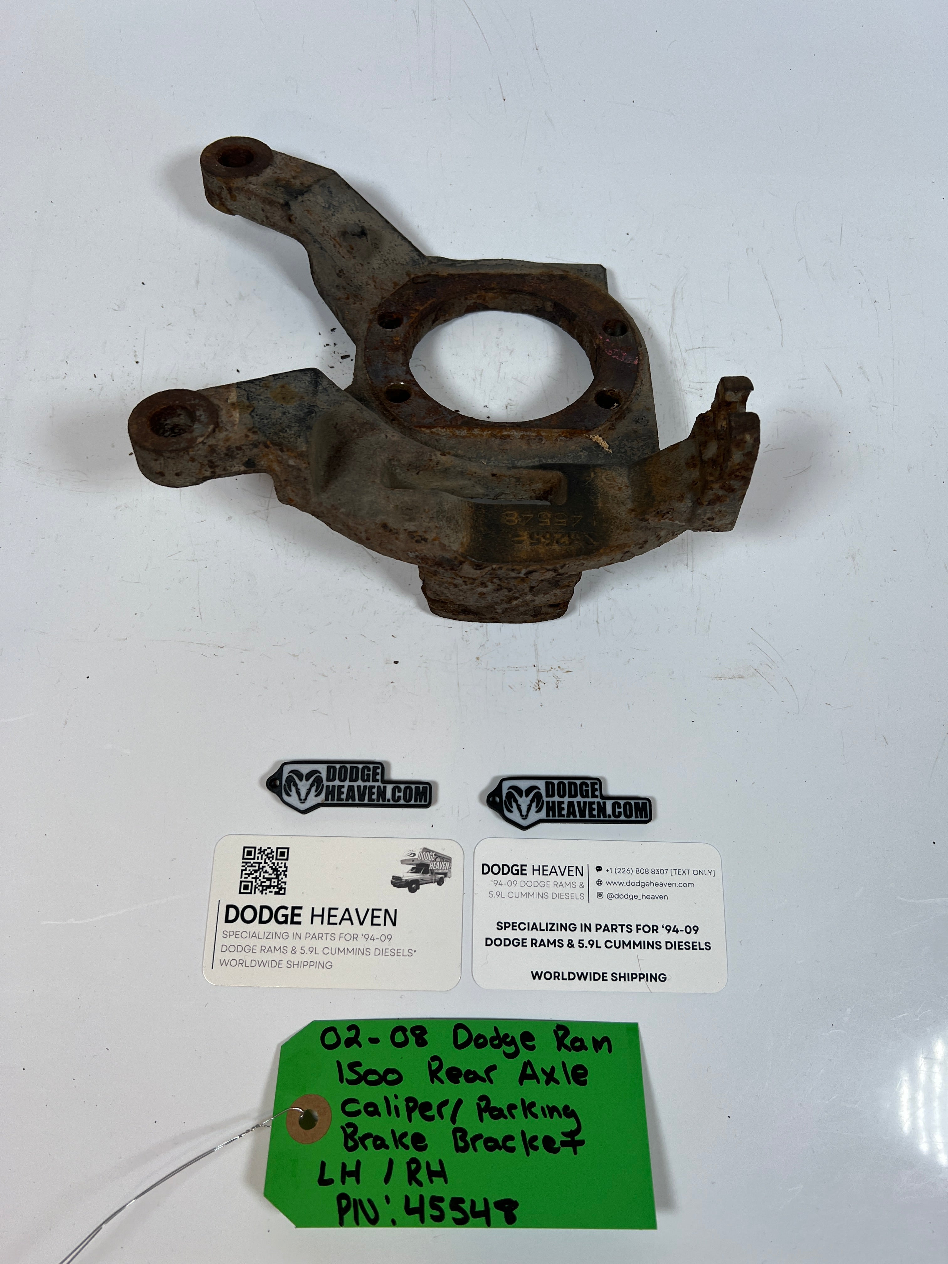 2002-2008 Dodge Ram 1500 Rear Axle Caliper / Parking Brake Bracket LH/RH