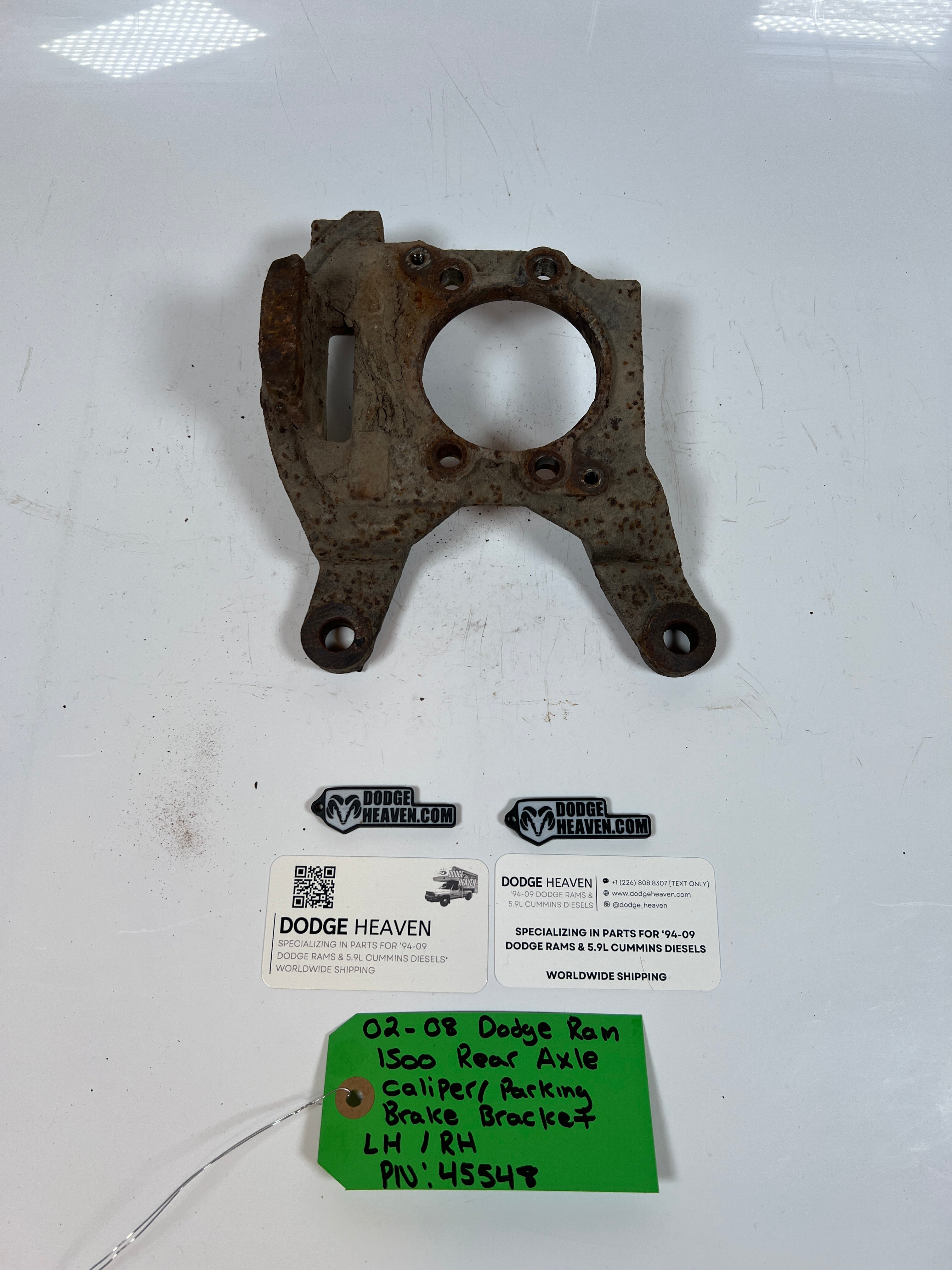 2002-2008 Dodge Ram 1500 Rear Axle Caliper / Parking Brake Bracket LH/RH