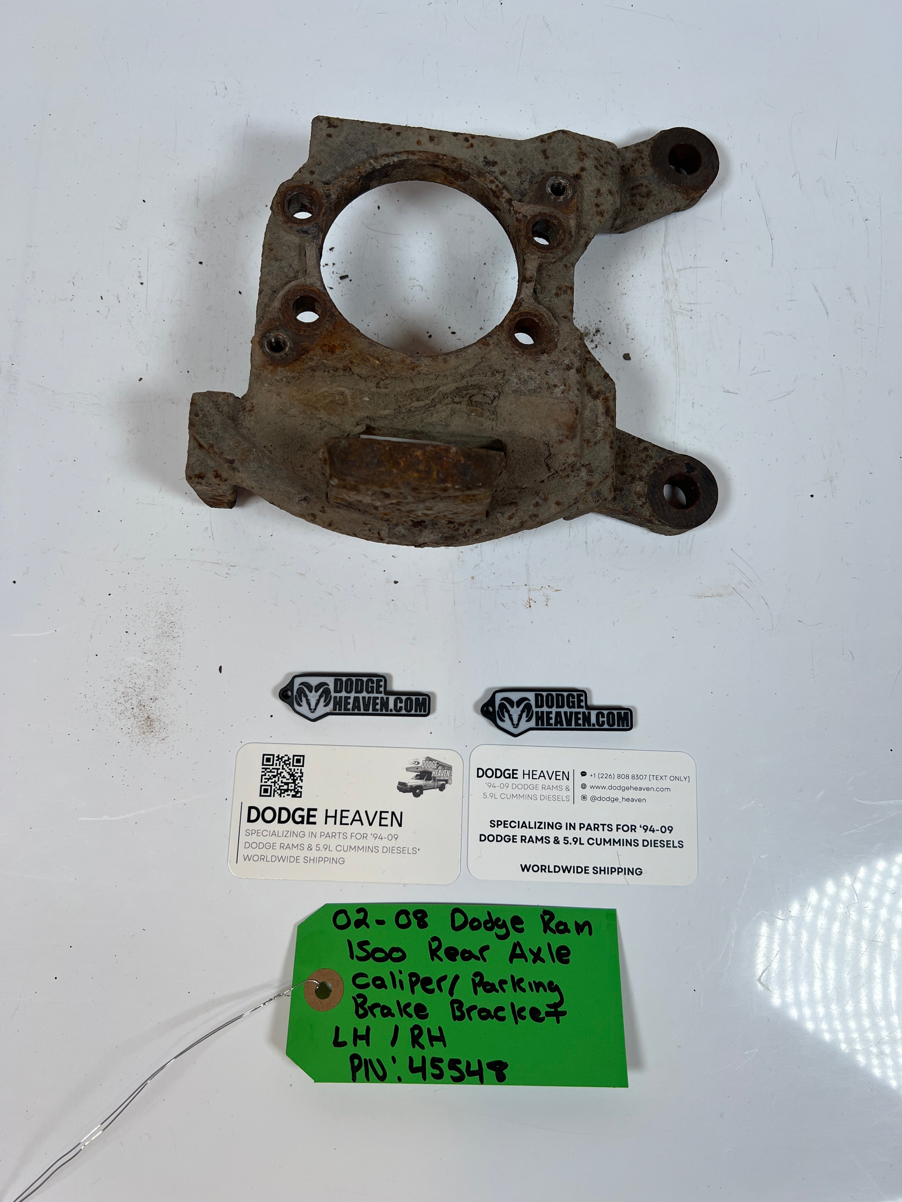 2002-2008 Dodge Ram 1500 Rear Axle Caliper / Parking Brake Bracket LH/RH
