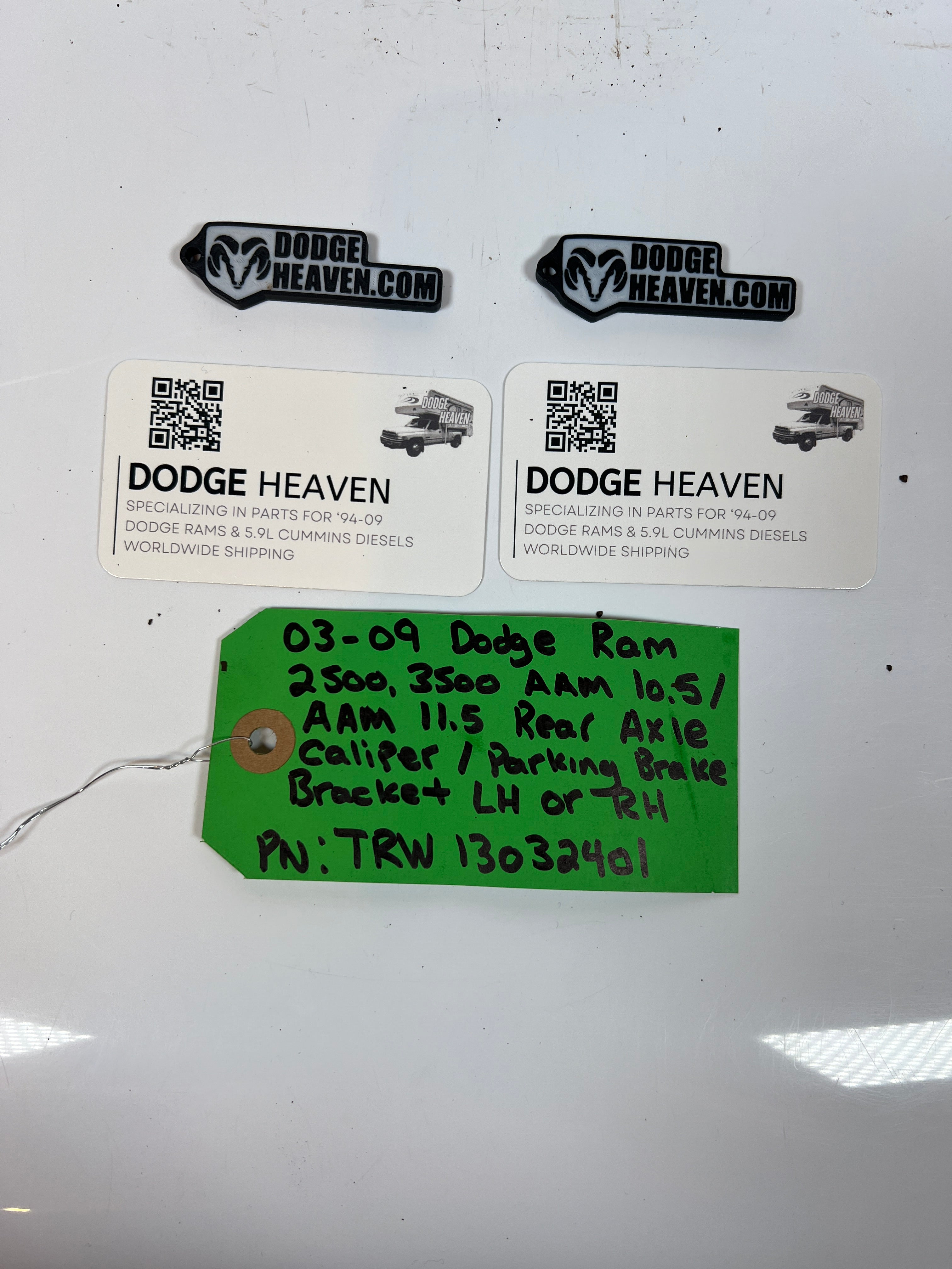 2003-2009 Dodge Ram 2500 3500 Rear Axle Caliper / Parking Brake Bracket