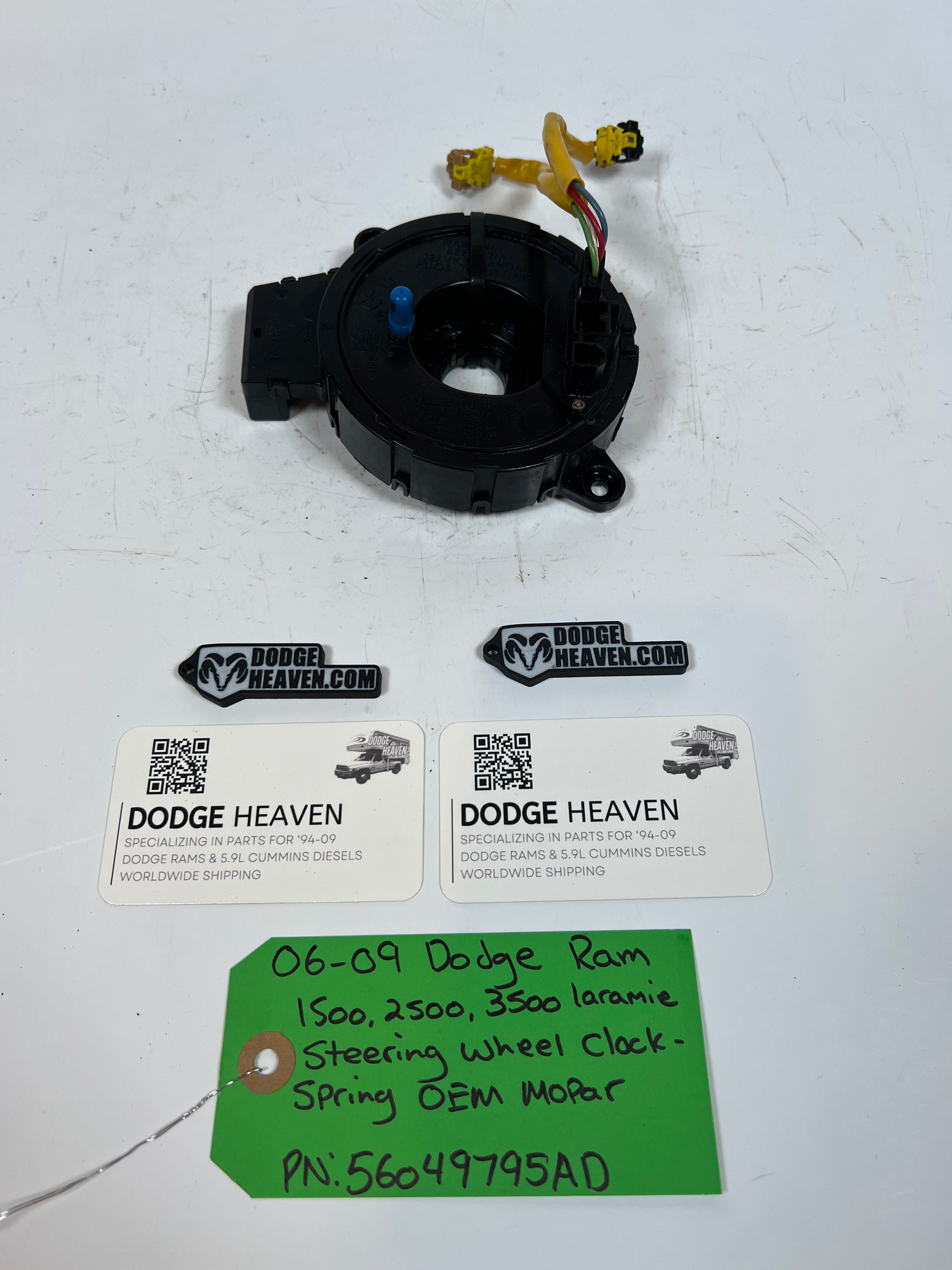 2006-2009 Dodge Ram 1500 2500 3500 Steering Wheel Clock-Spring