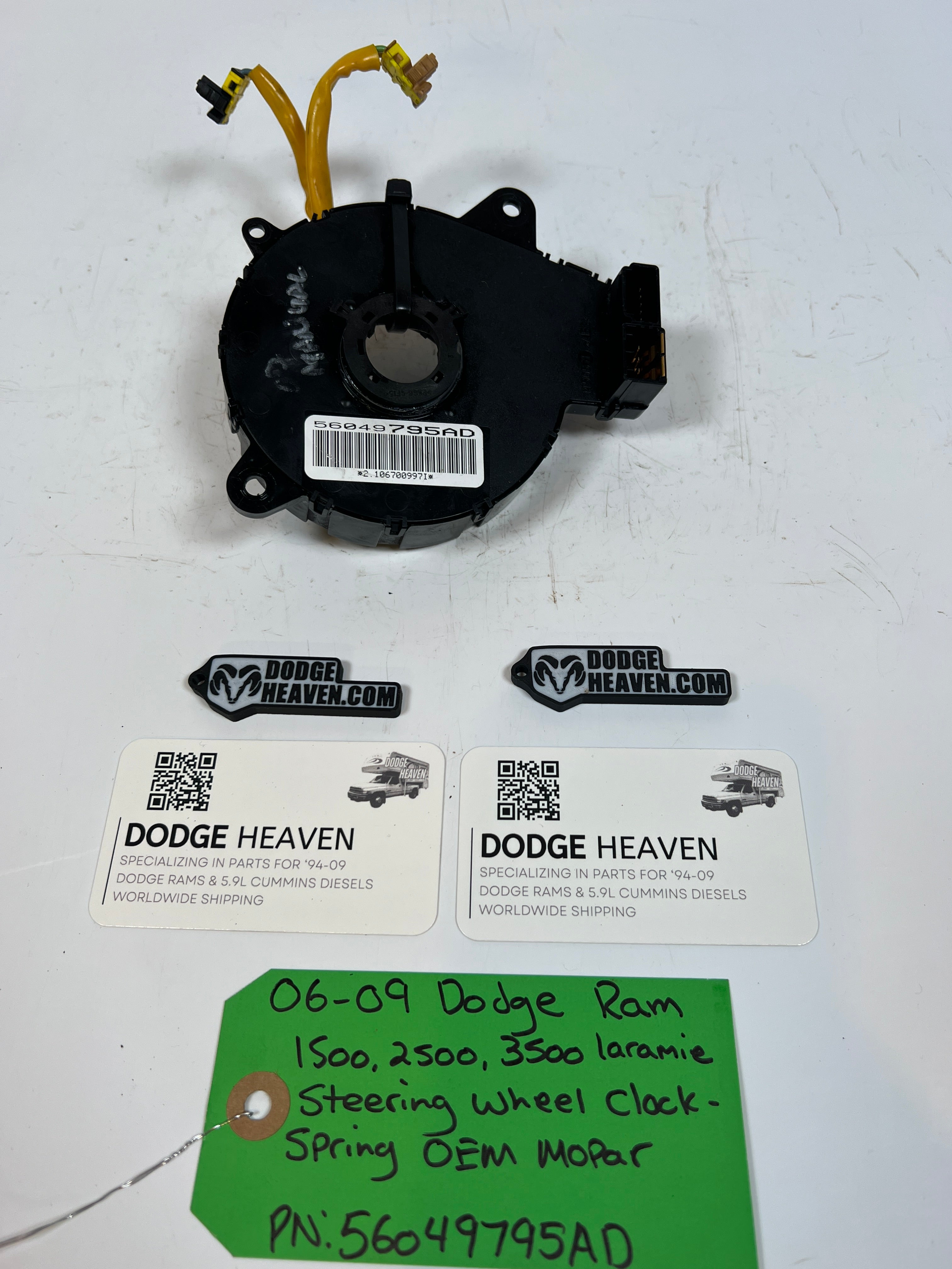 2006-2009 Dodge Ram 1500 2500 3500 Steering Wheel Clock-Spring