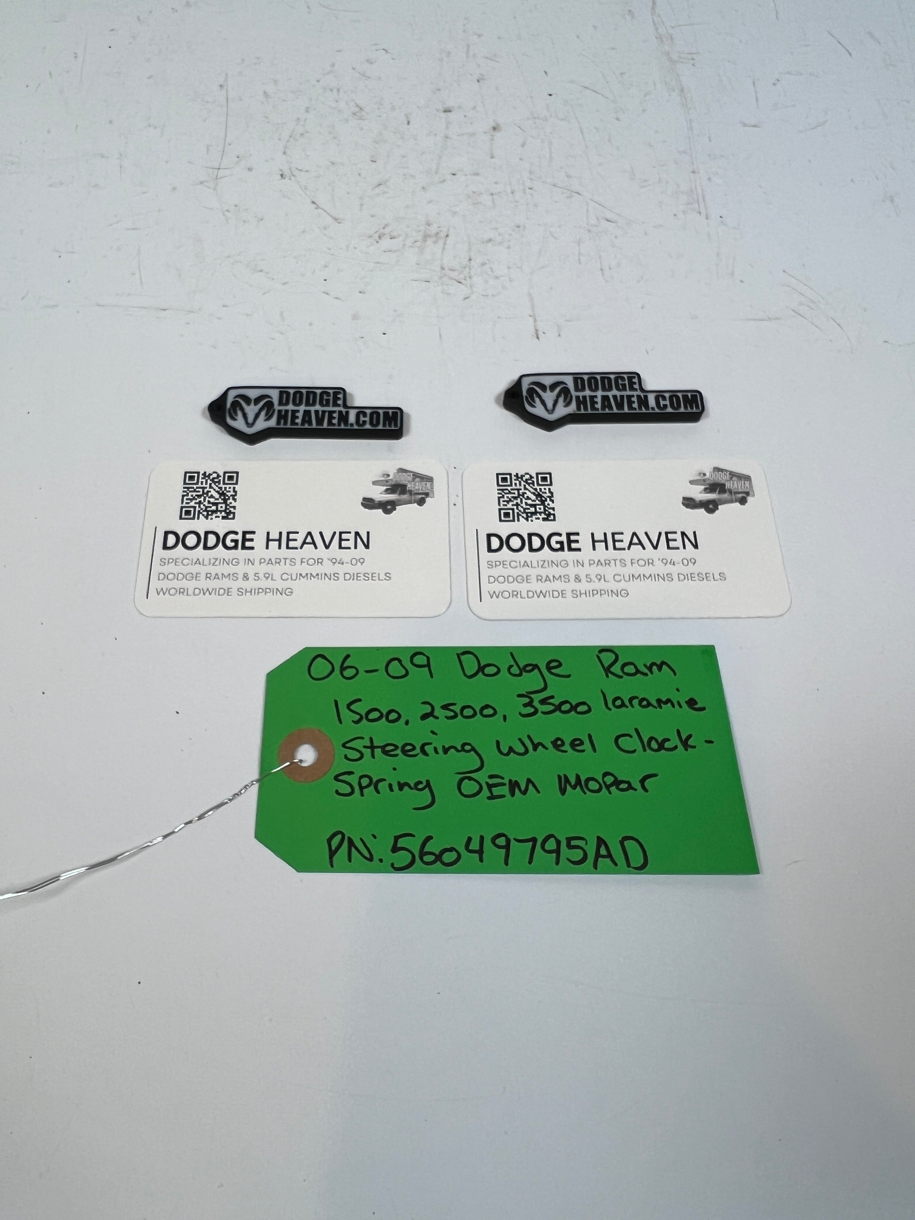 2006-2009 Dodge Ram 1500 2500 3500 Steering Wheel Clock-Spring