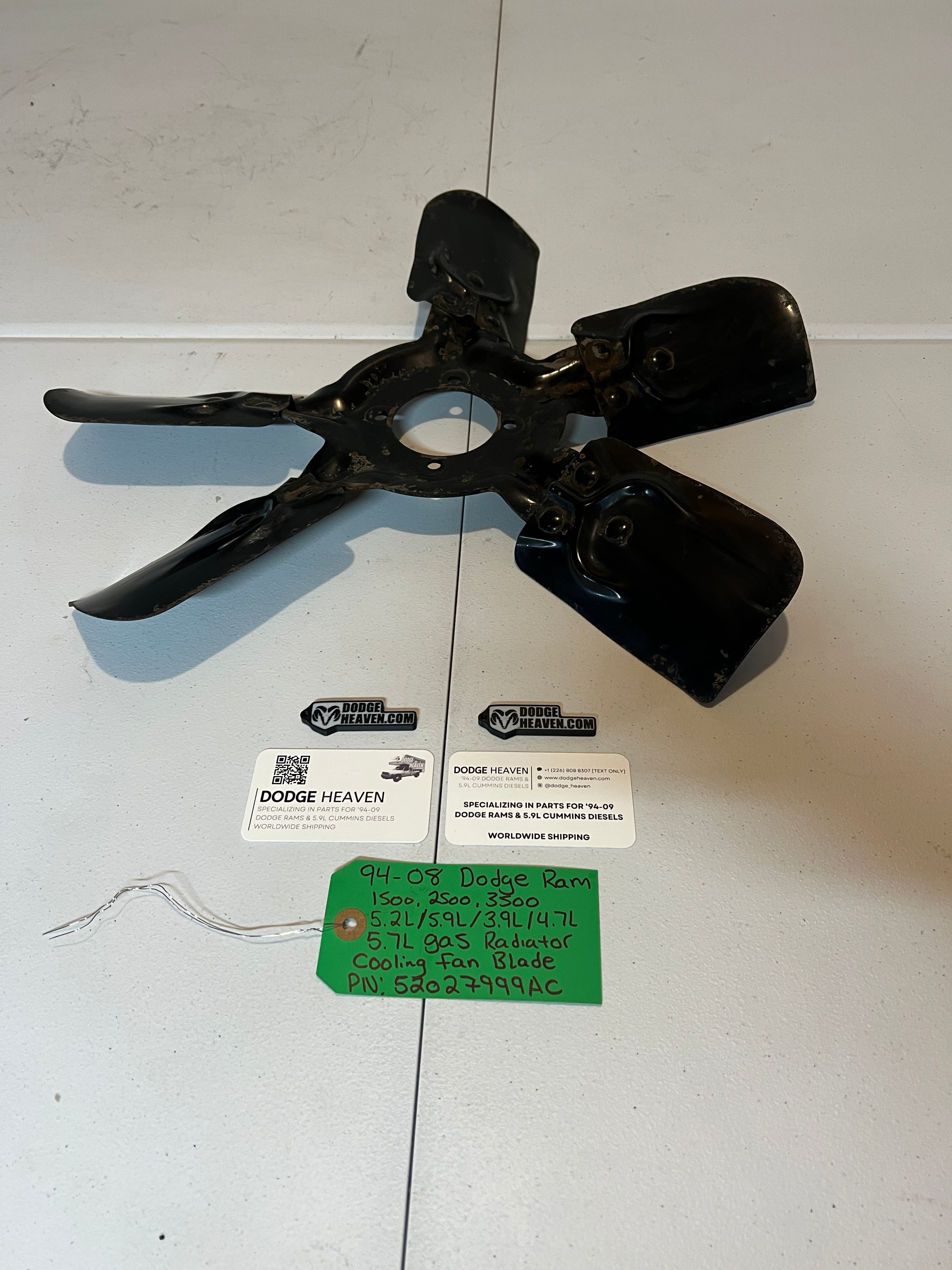 1994-2008 Dodge Ram 1500-3500 5.2 5.9 3.9 4.7 5.7L Gas Engine Cooling Fan Blade
