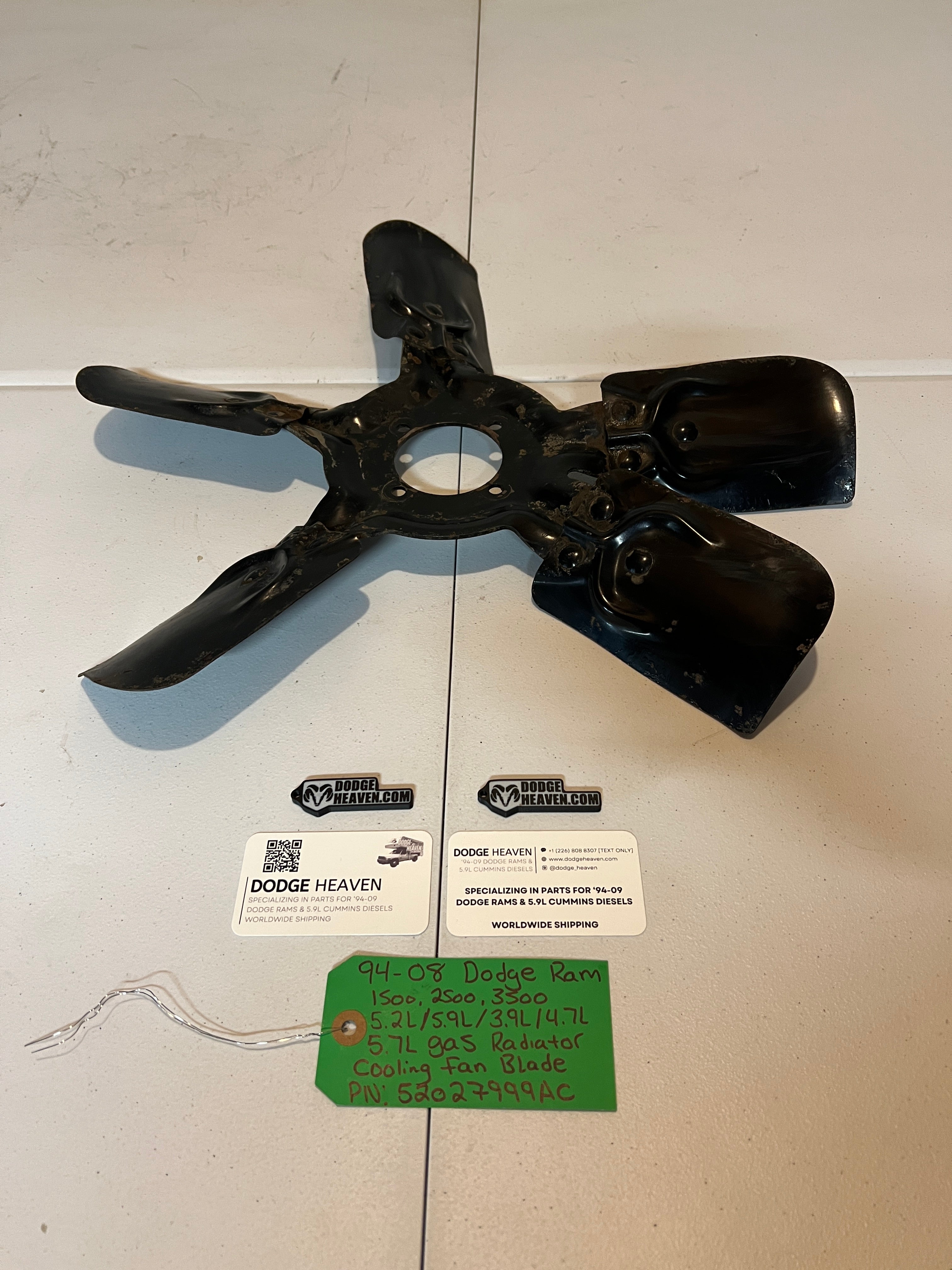 1994-2008 Dodge Ram 1500-3500 5.2 5.9 3.9 4.7 5.7L Gas Engine Cooling Fan Blade