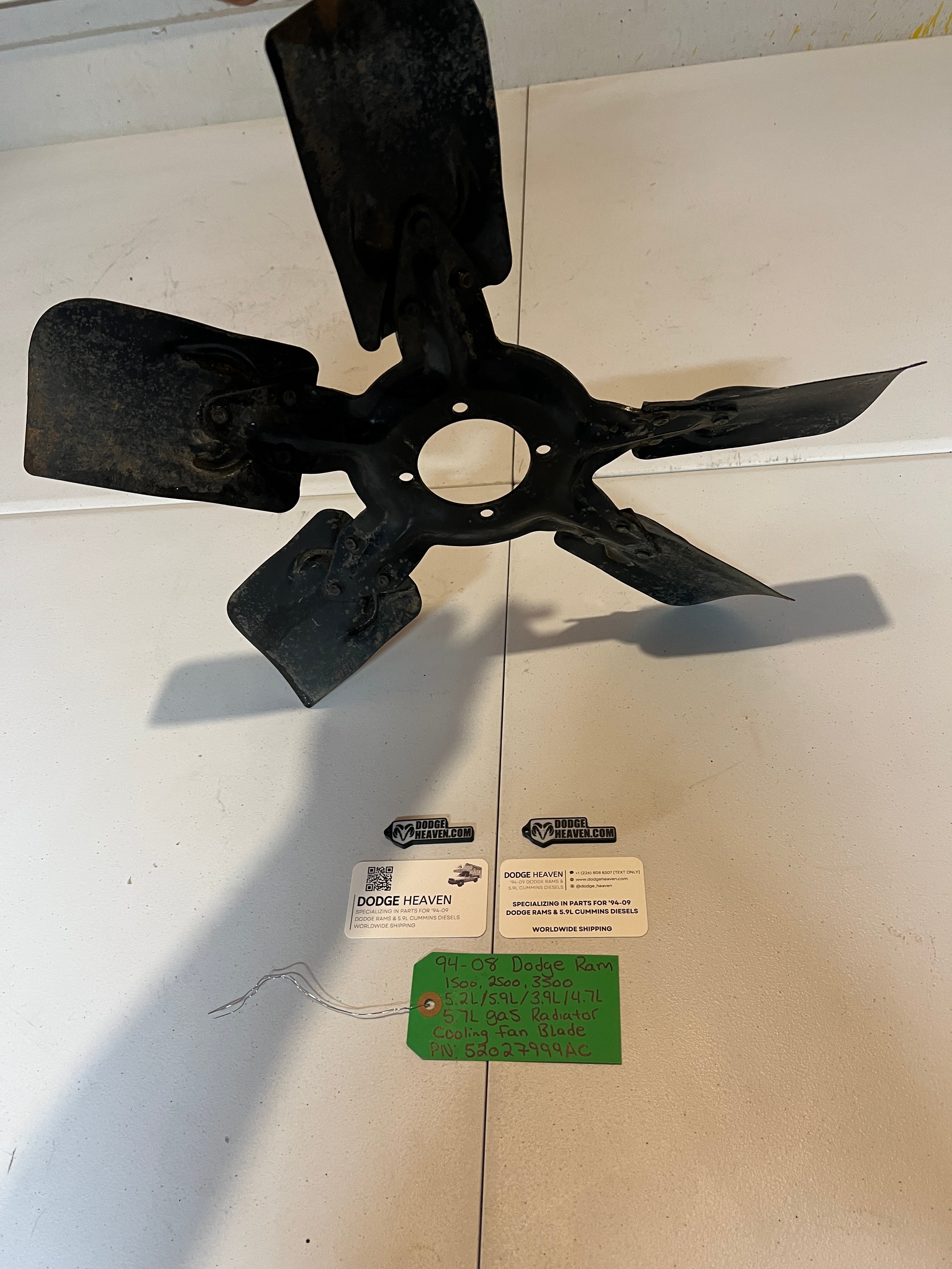 1994-2008 Dodge Ram 1500-3500 5.2 5.9 3.9 4.7 5.7L Gas Engine Cooling Fan Blade