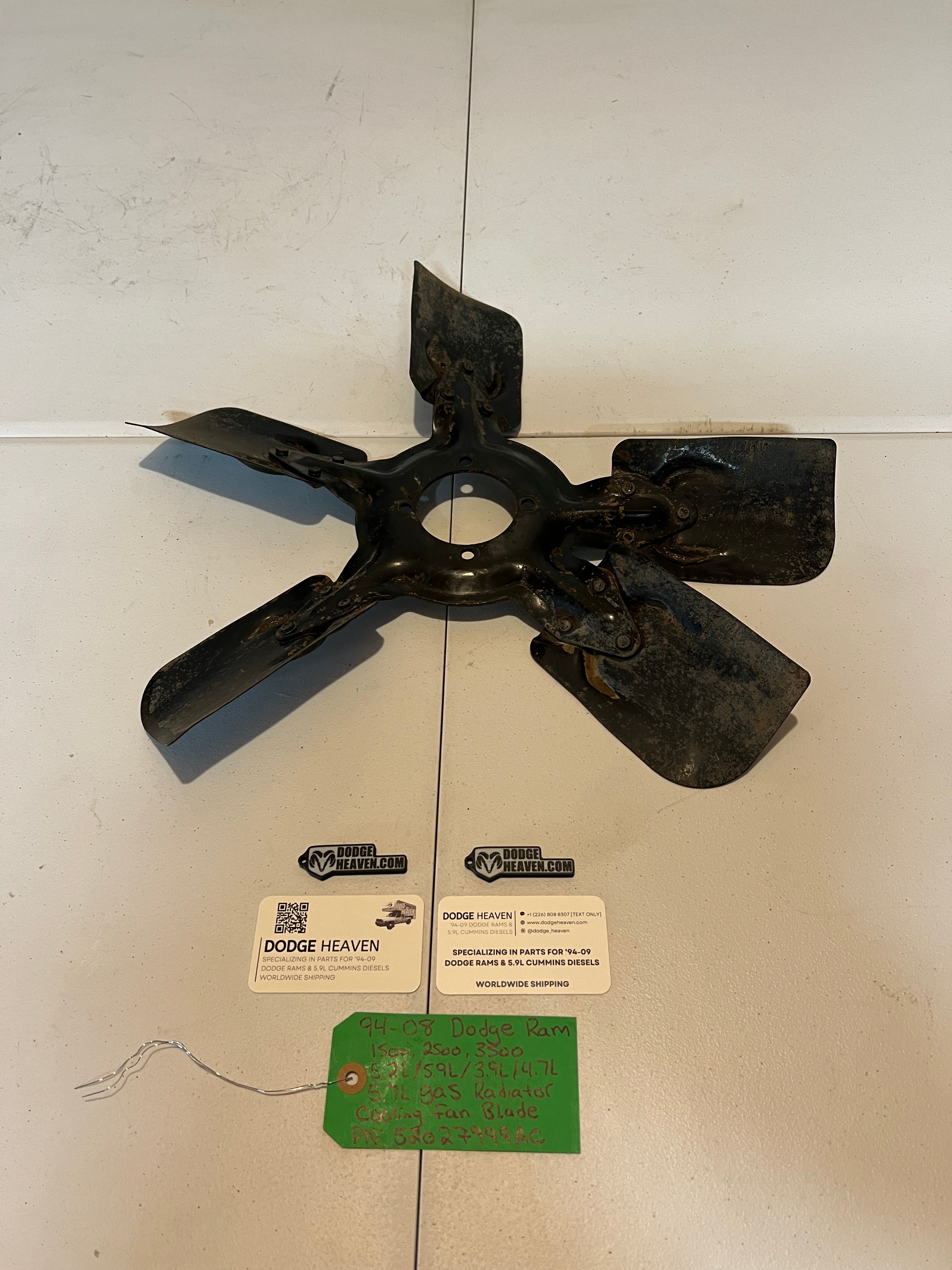 1994-2008 Dodge Ram 1500-3500 5.2 5.9 3.9 4.7 5.7L Gas Engine Cooling Fan Blade