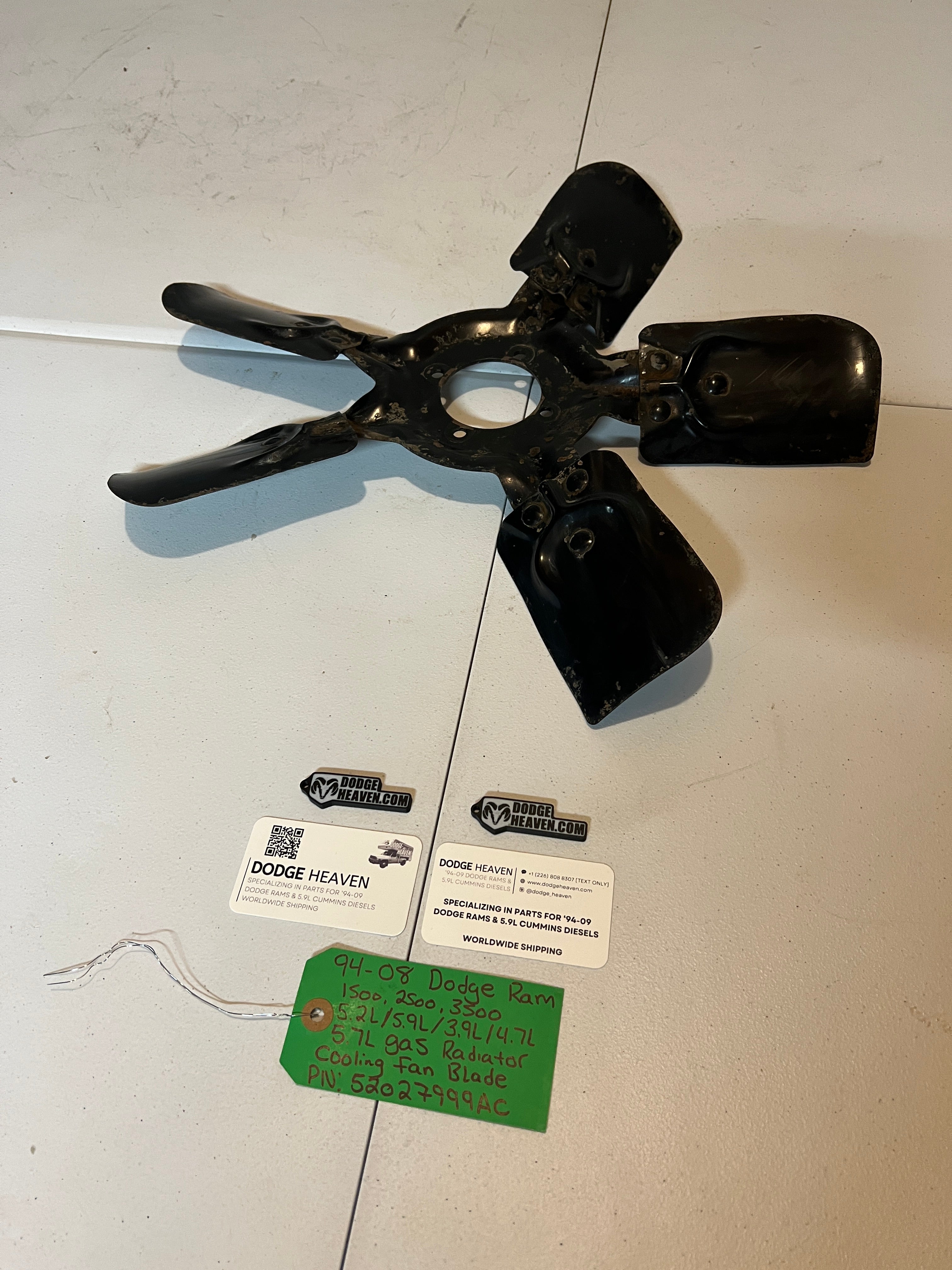 1994-2008 Dodge Ram 1500-3500 5.2 5.9 3.9 4.7 5.7L Gas Engine Cooling Fan Blade