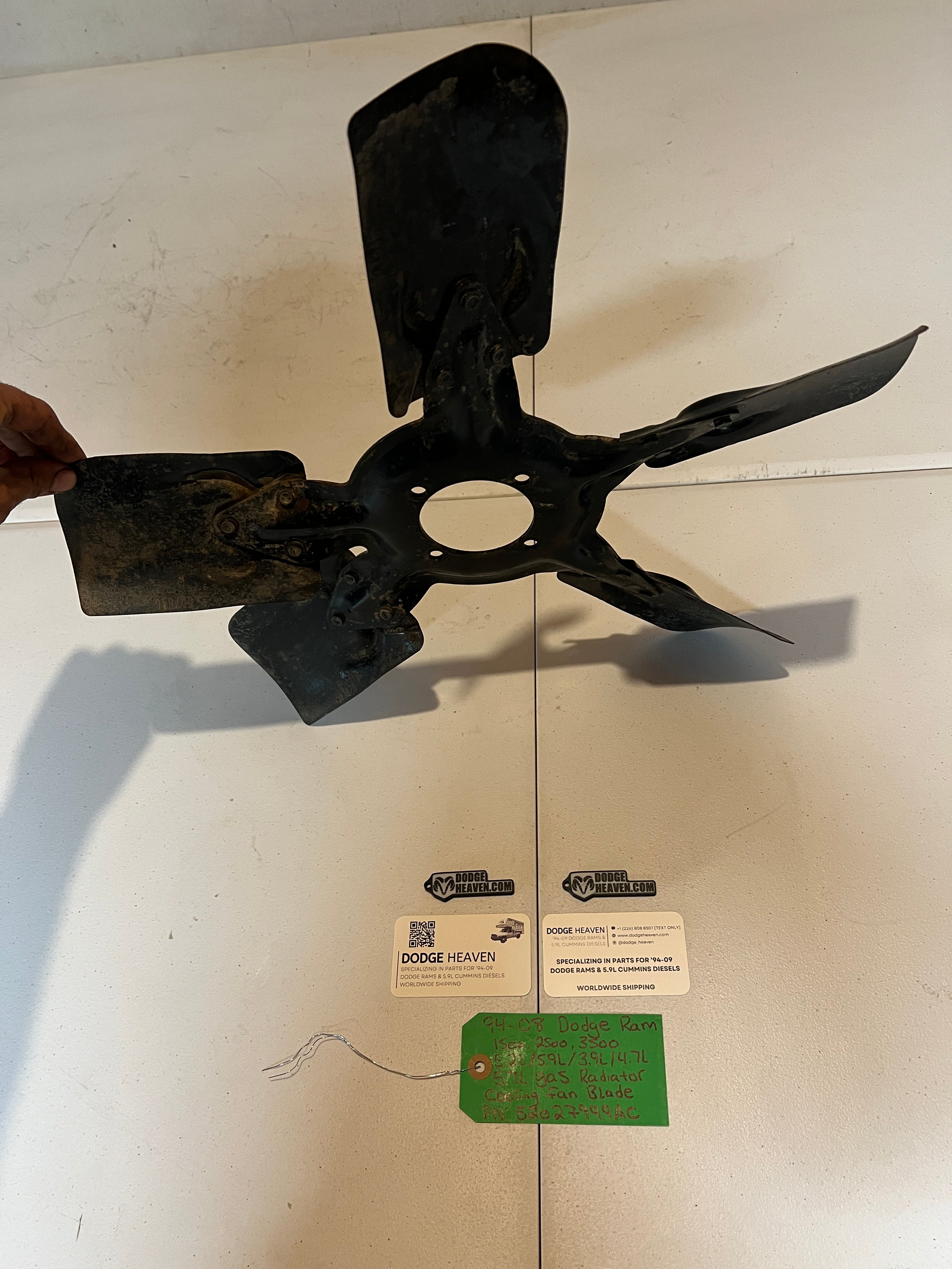 1994-2008 Dodge Ram 1500-3500 5.2 5.9 3.9 4.7 5.7L Gas Engine Cooling Fan Blade