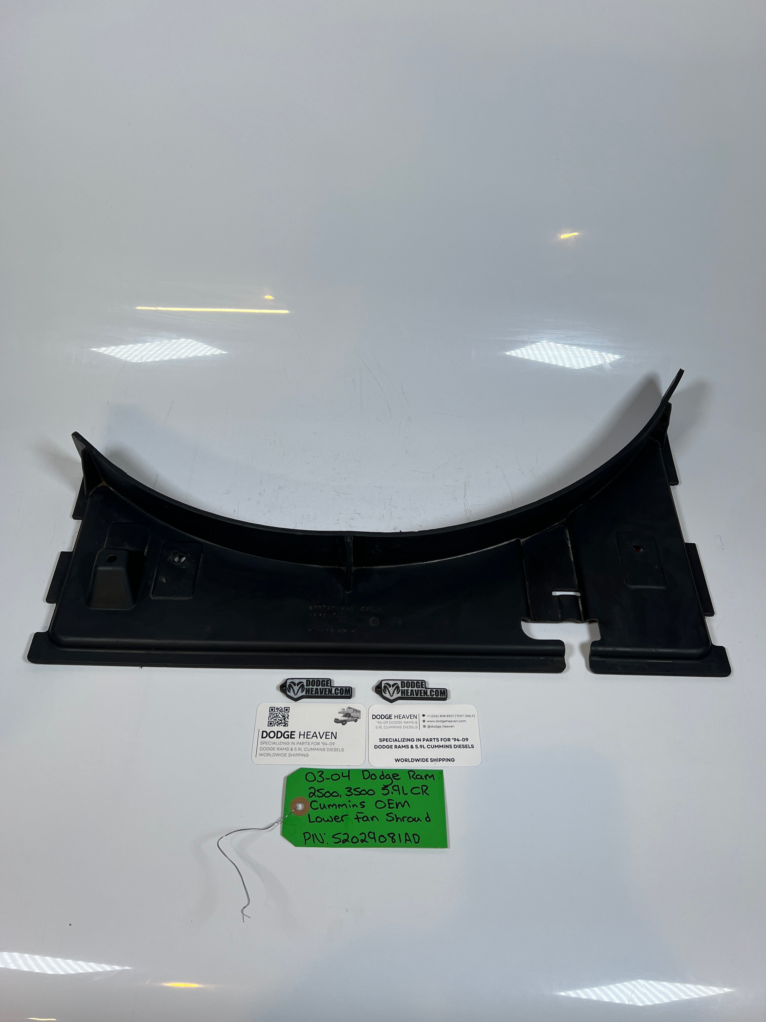 2003-2004 Dodge Ram 2500 3500 5.9l Cummins Lower Fan Shroud