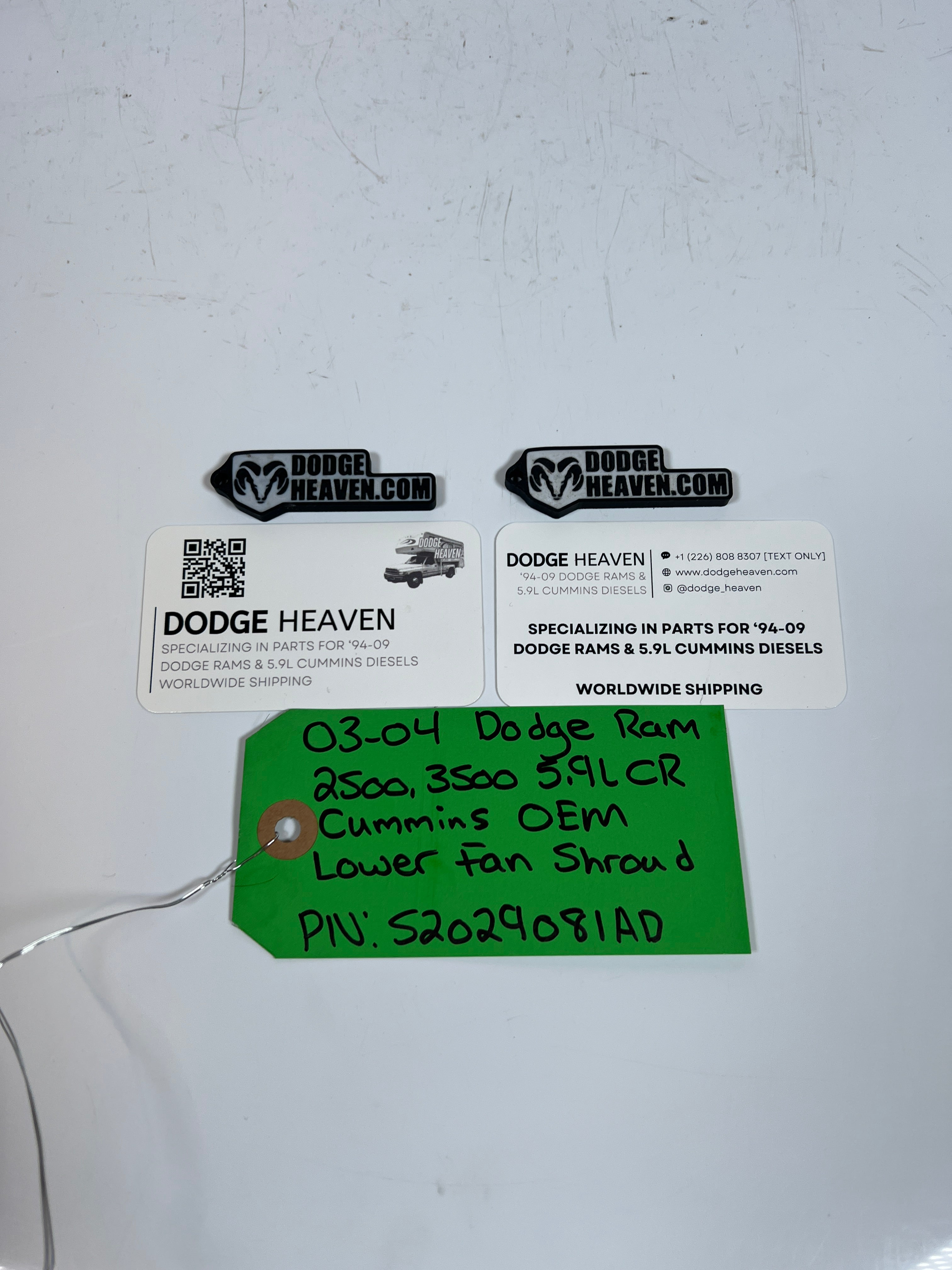 2003-2004 Dodge Ram 2500 3500 5.9l Cummins Lower Fan Shroud