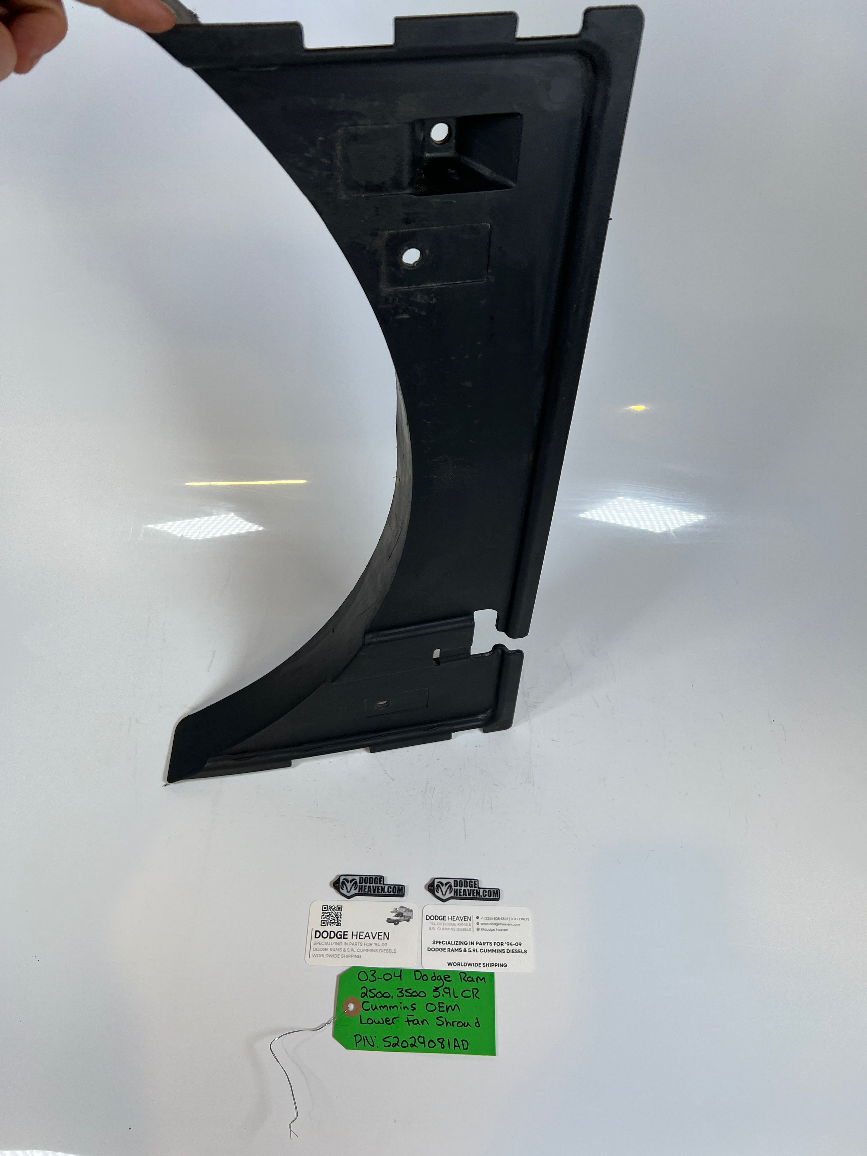 2003-2004 Dodge Ram 2500 3500 5.9l Cummins Lower Fan Shroud
