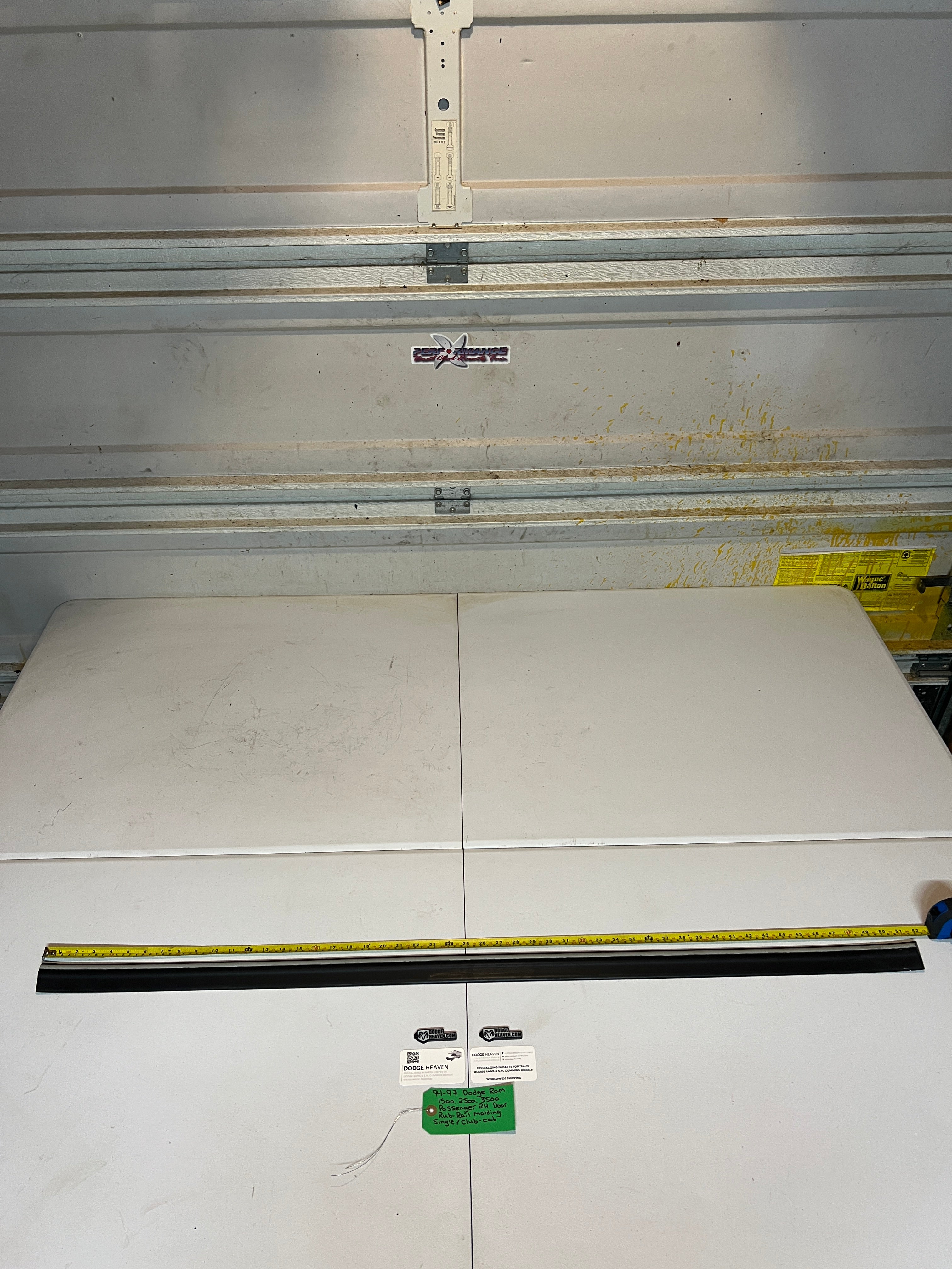 1994-1997 Dodge Ram 1500-3500 Passenger Door Rub Rail Molding Single / Club Cab