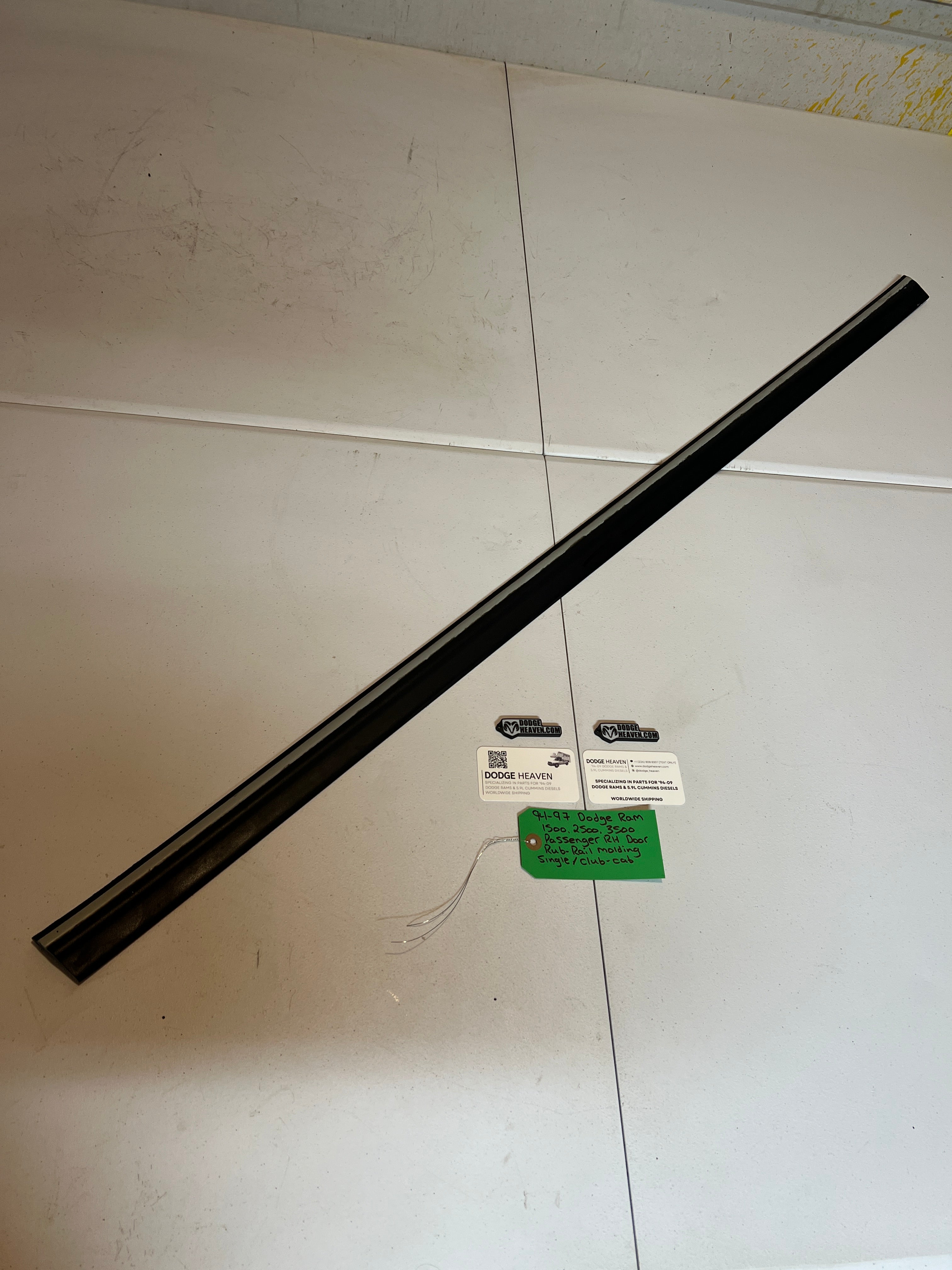 1994-1997 Dodge Ram 1500-3500 Passenger Door Rub Rail Molding Single / Club Cab