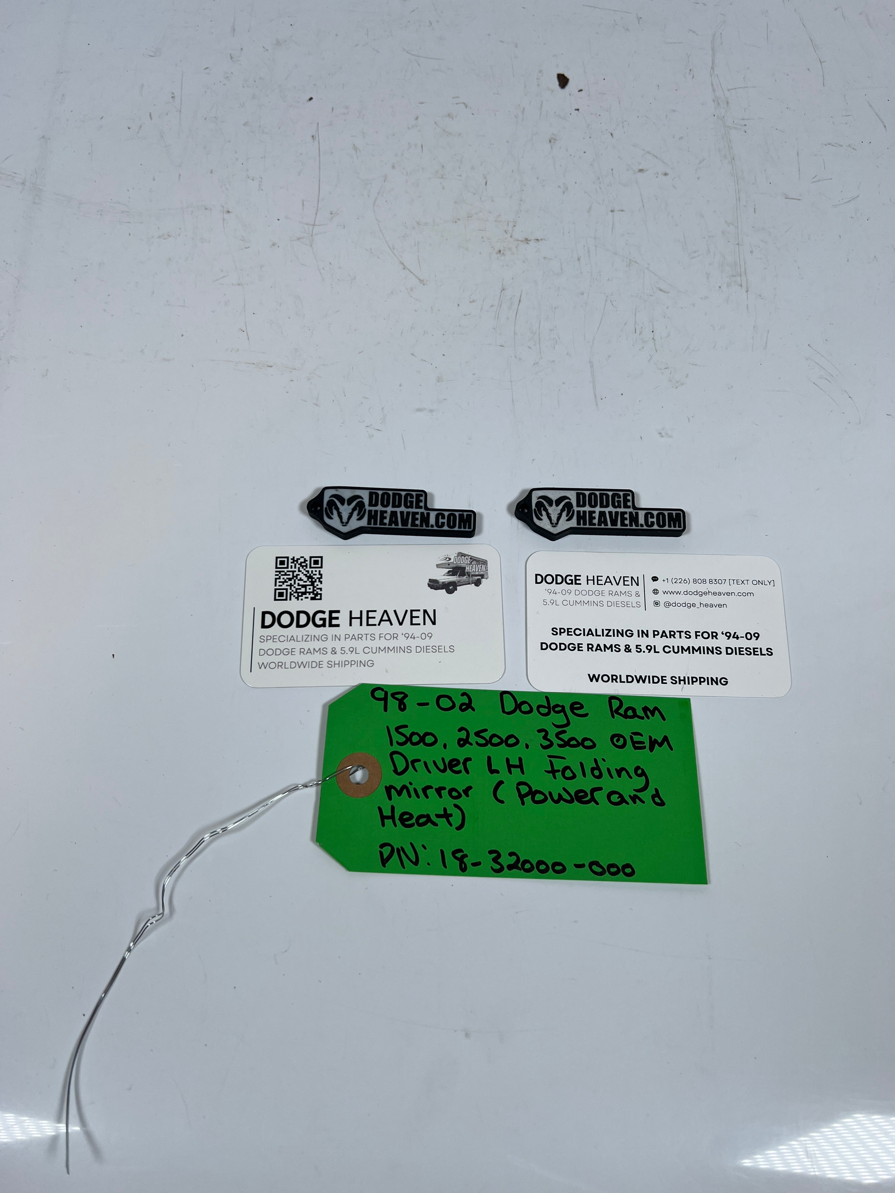 1998-2002 Dodge Ram 1500-3500 Driver Folding Power/ Heated Mirror