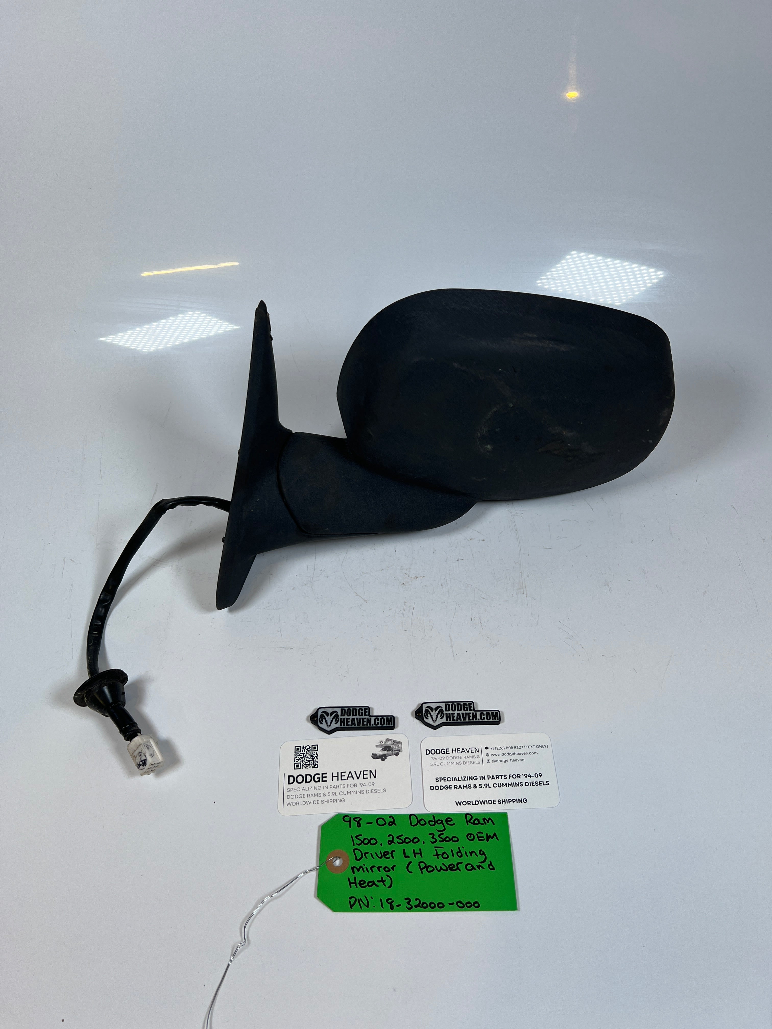 1998-2002 Dodge Ram 1500-3500 Driver Folding Power/ Heated Mirror