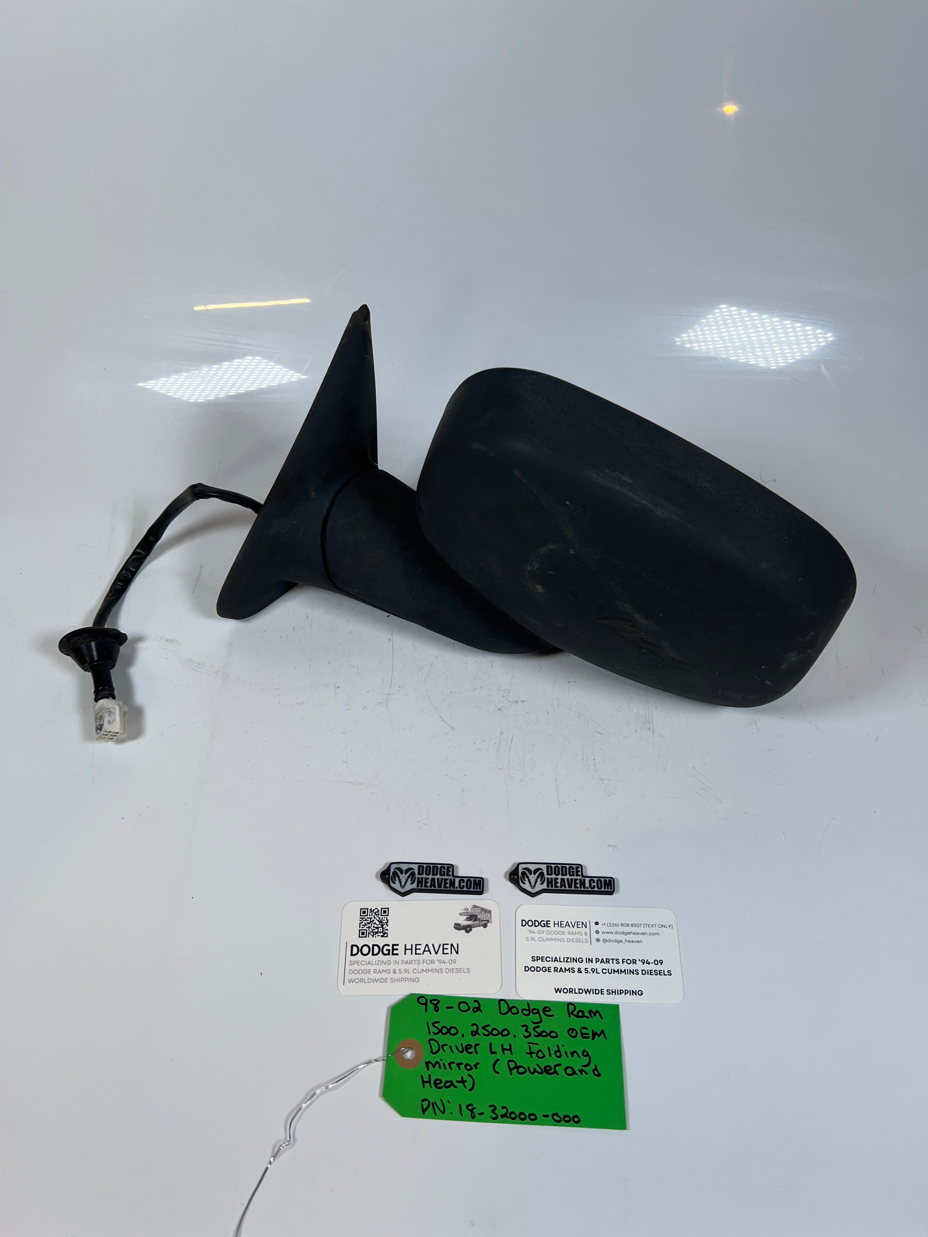 1998-2002 Dodge Ram 1500-3500 Driver Folding Power/ Heated Mirror