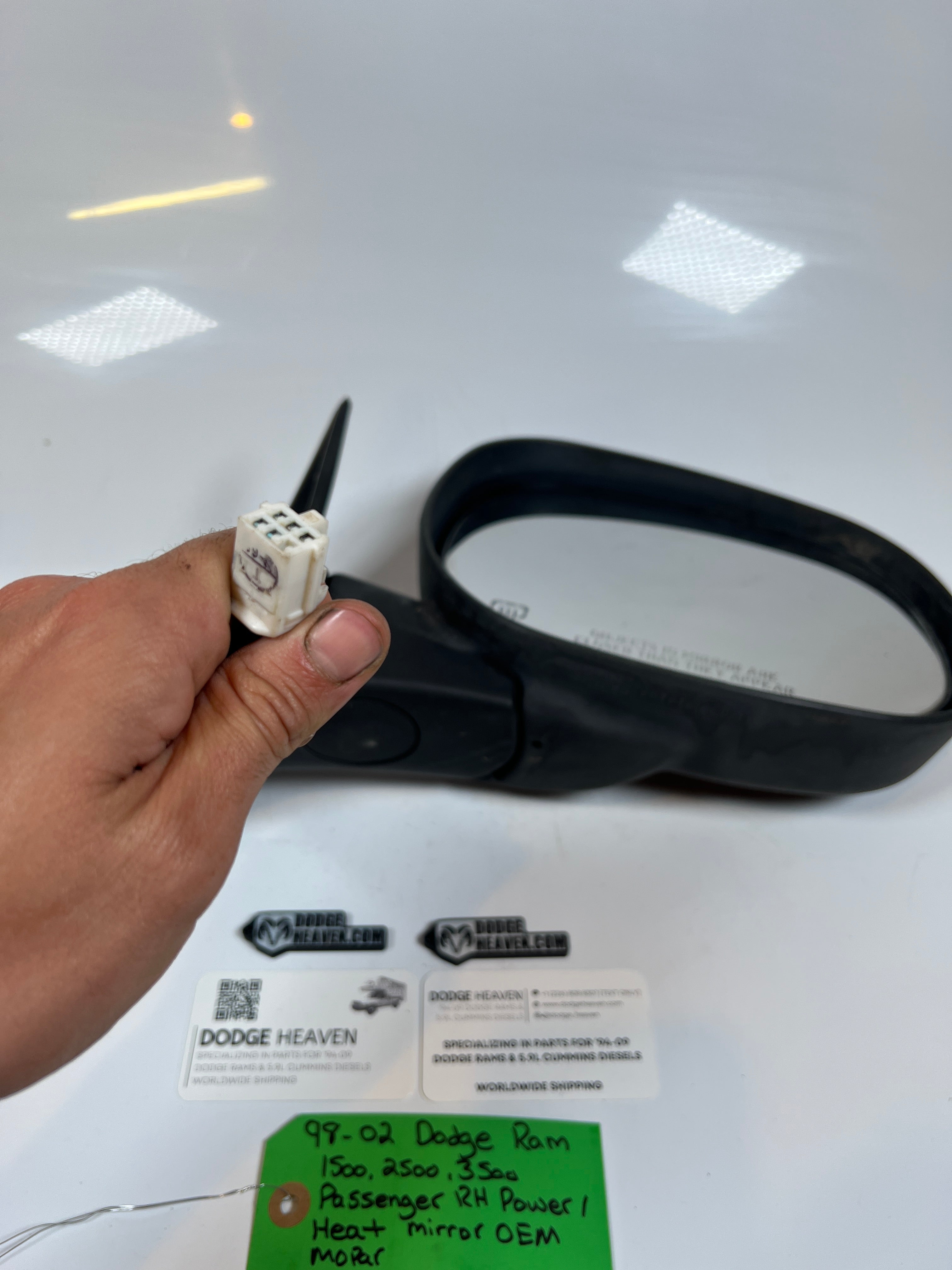 1998-2002 Dodge Ram 1500-3500 Passenger Folding Power / Heated Mirror