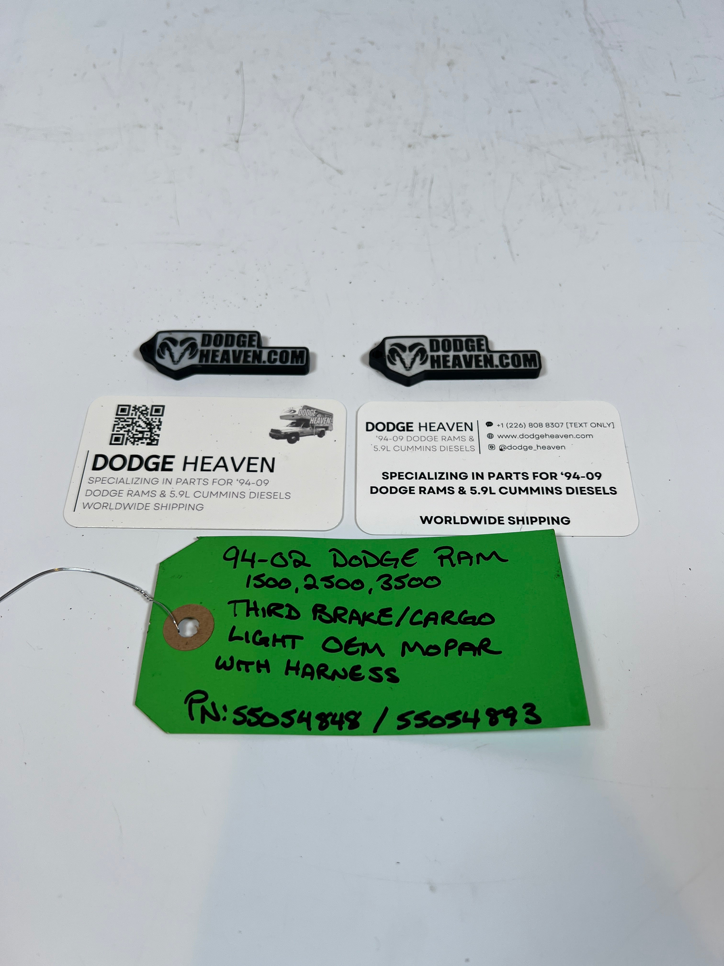 1994-2002 Dodge Ram 1500-3500 Third Brake Light With Wire Harness