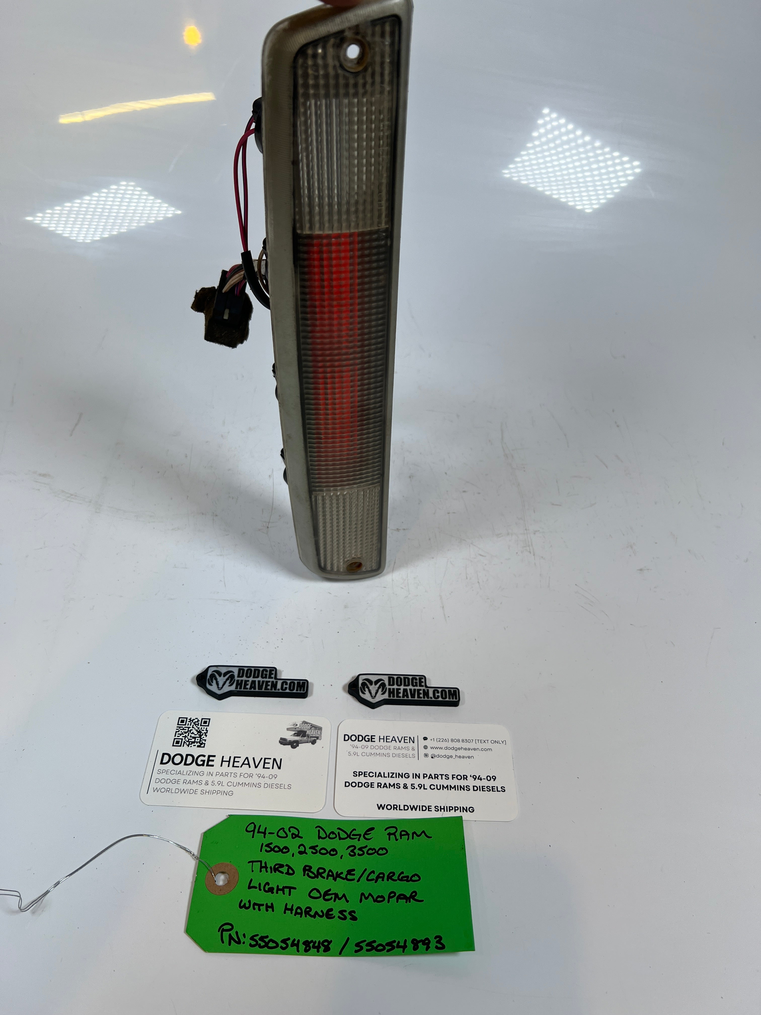 1994-2002 Dodge Ram 1500-3500 Third Brake Light With Wire Harness