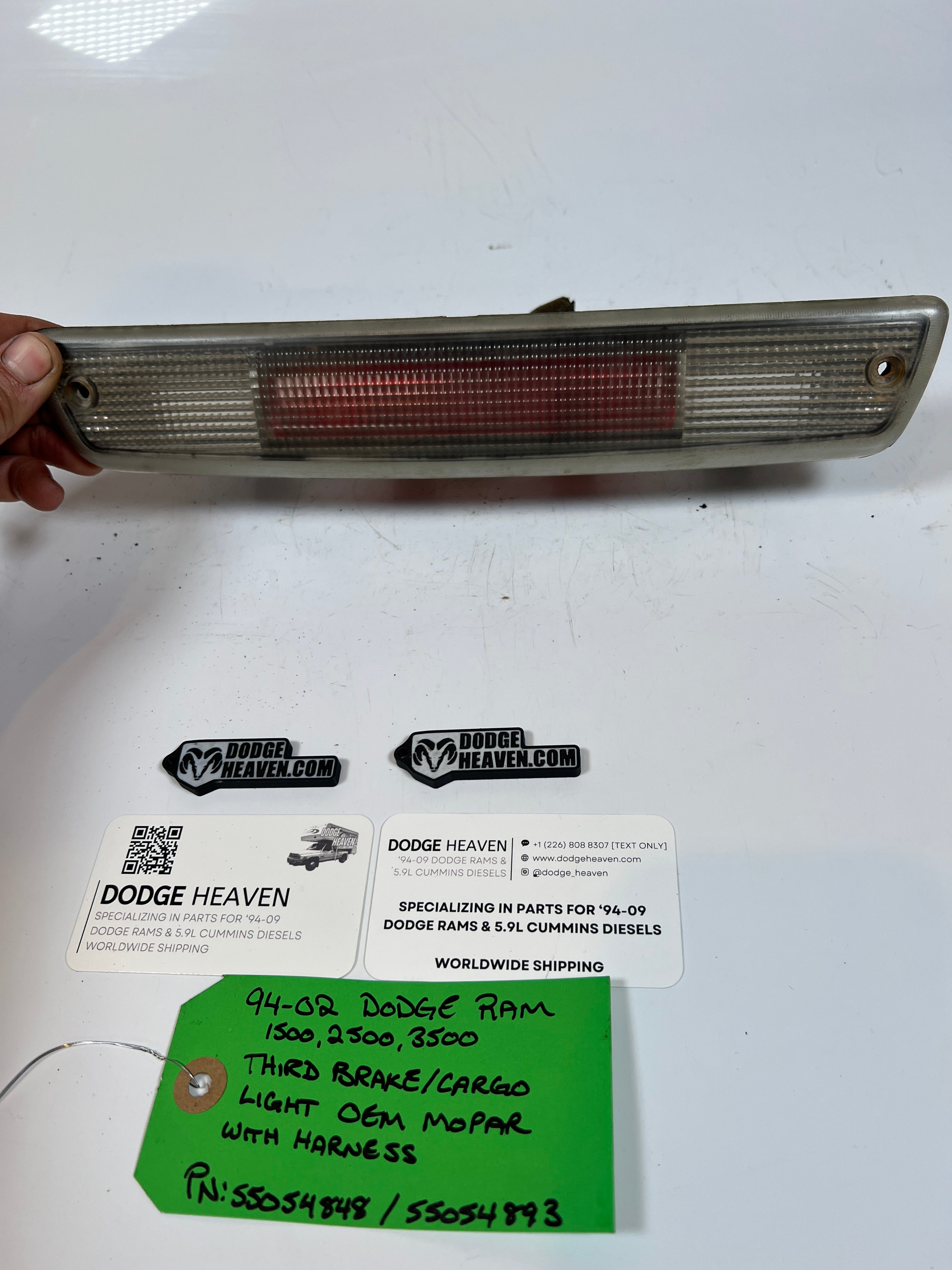 1994-2002 Dodge Ram 1500-3500 Third Brake Light With Wire Harness