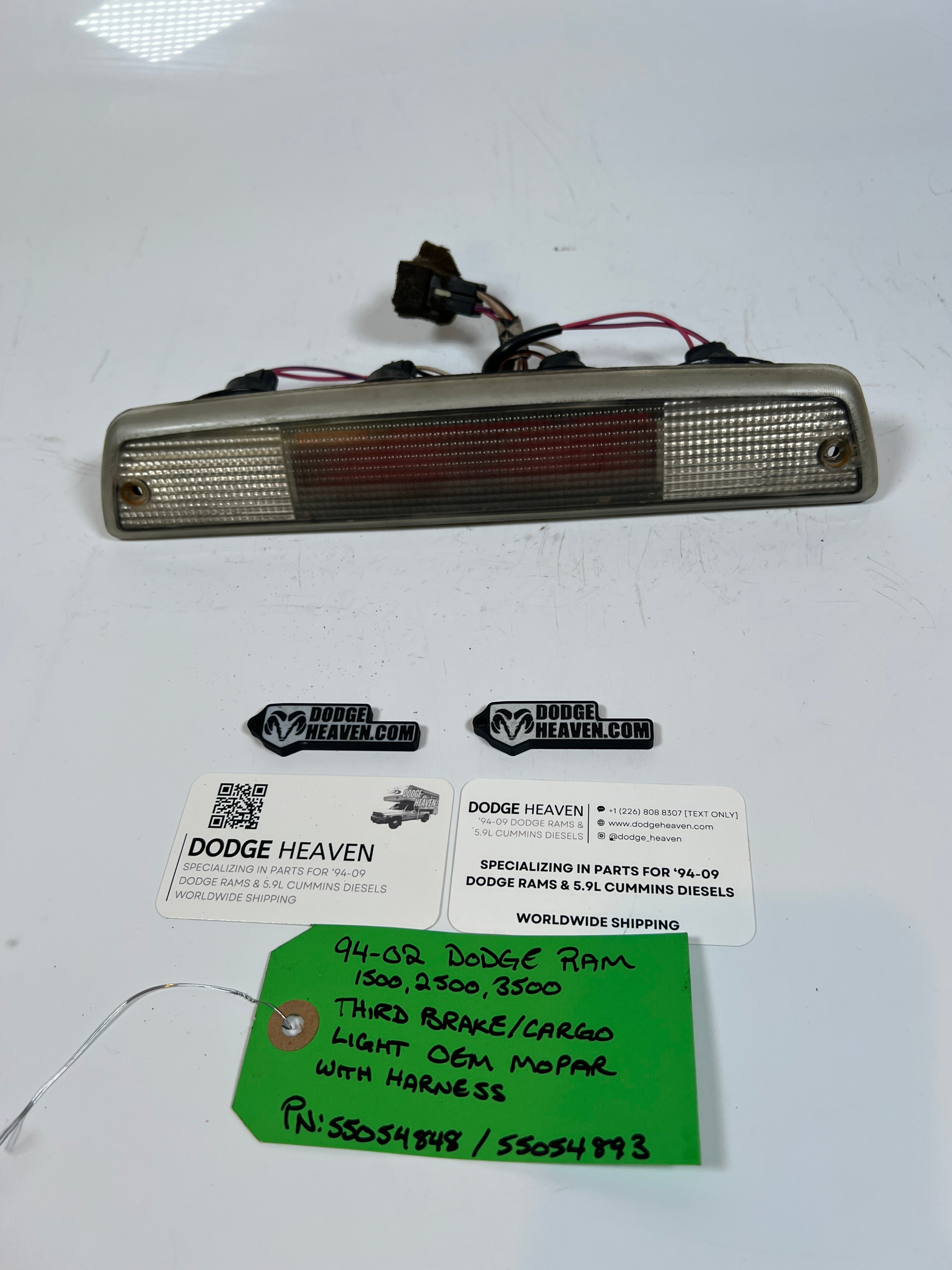 1994-2002 Dodge Ram 1500-3500 Third Brake Light With Wire Harness