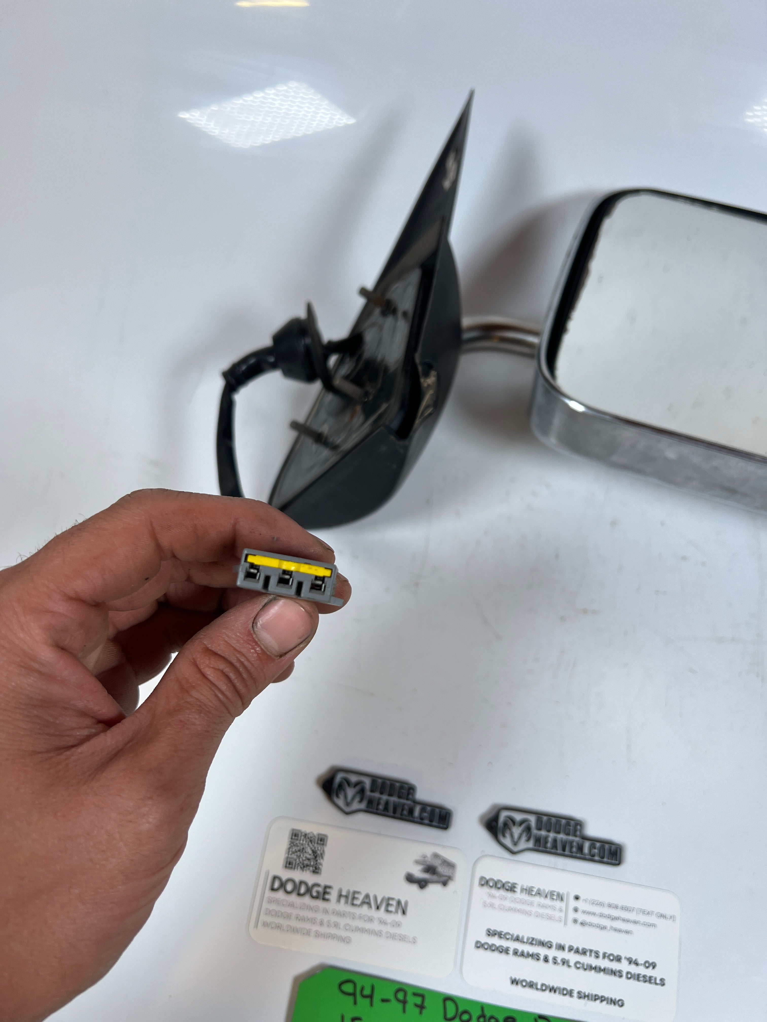 1994-2002 Dodge Ram 1500 2500 3500 Passenger RH Power Mirror