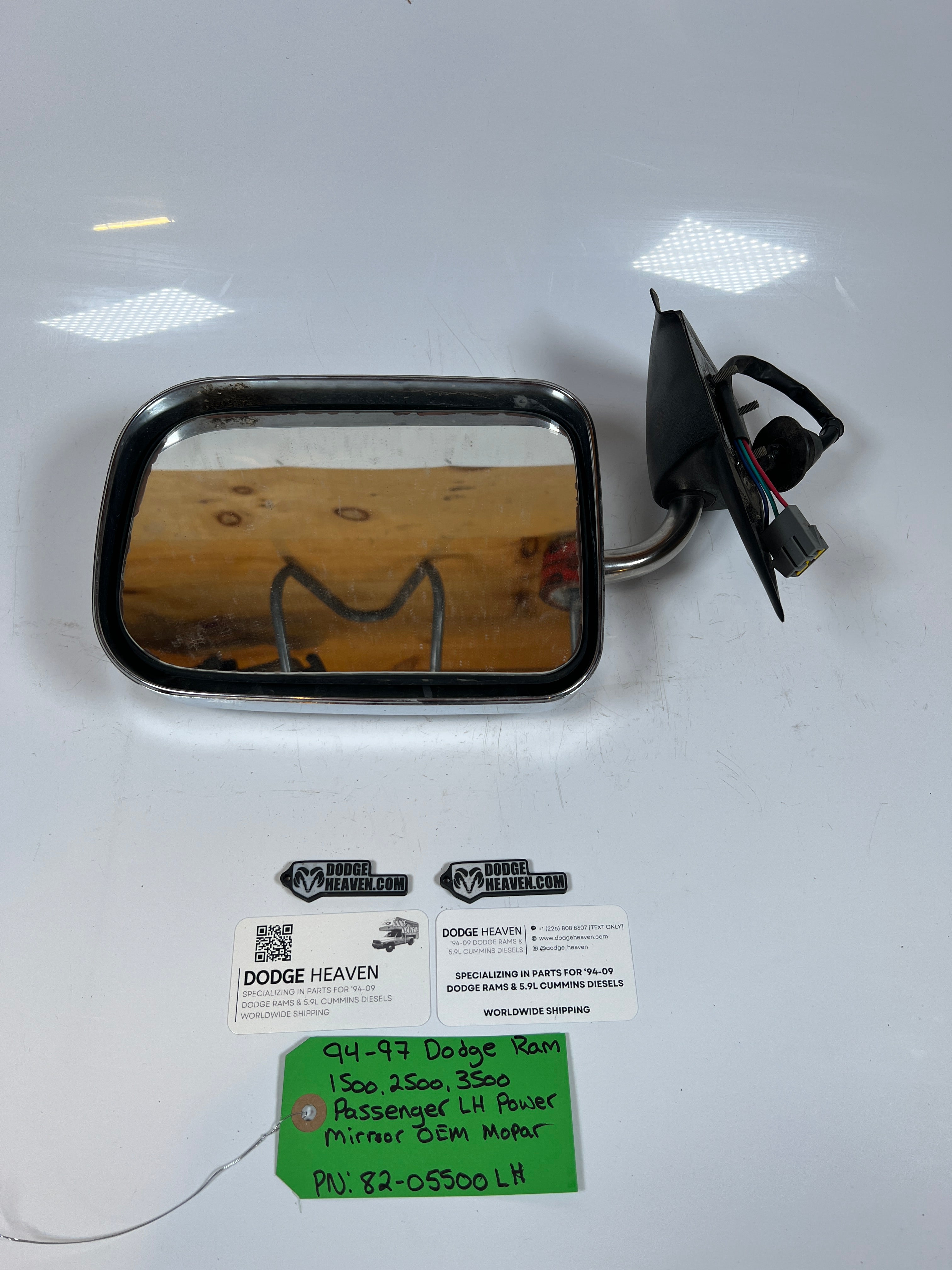 1994-2002 Dodge Ram 1500 2500 3500 Passenger RH Power Mirror
