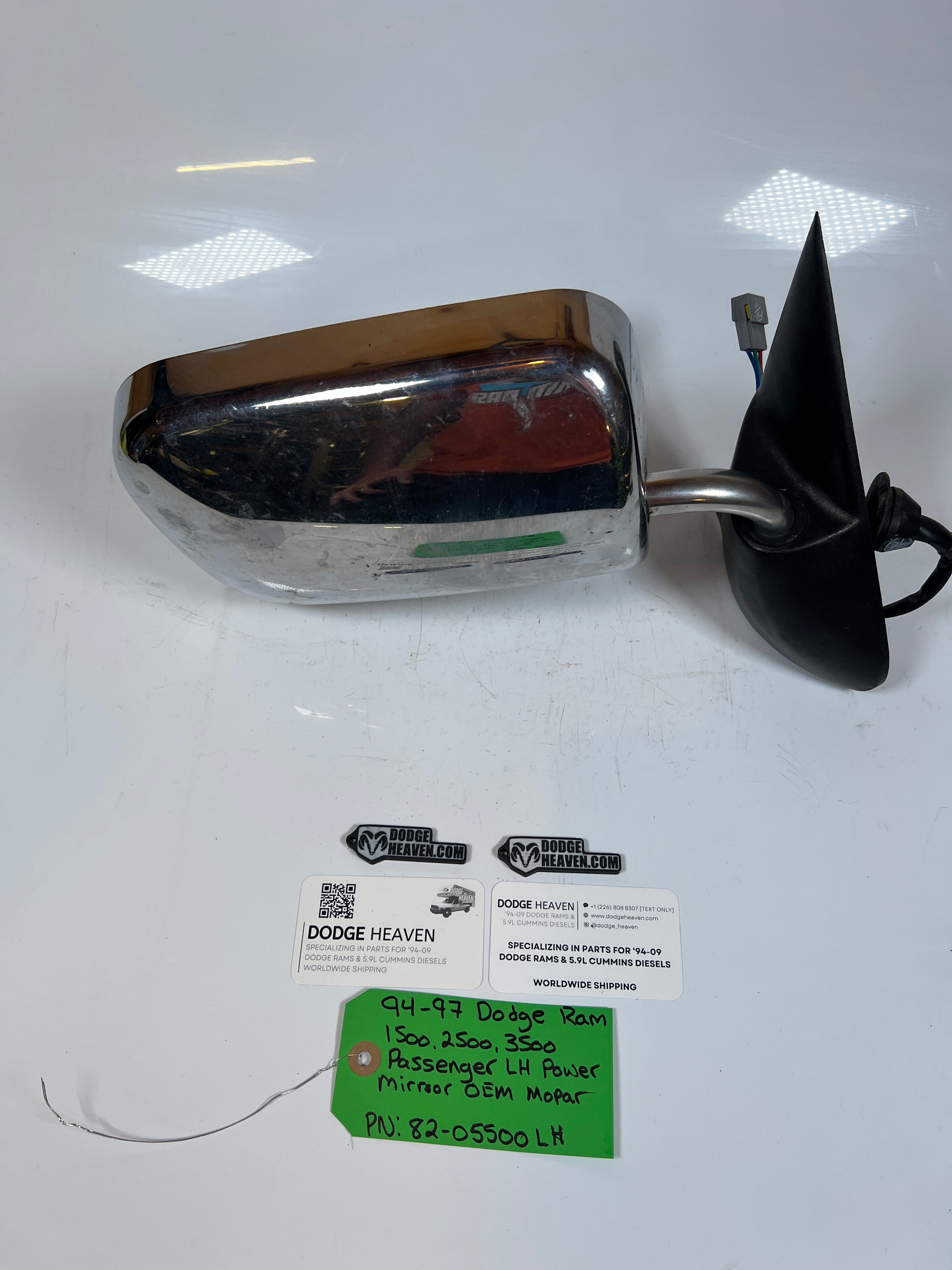 1994-2002 Dodge Ram 1500 2500 3500 Passenger RH Power Mirror