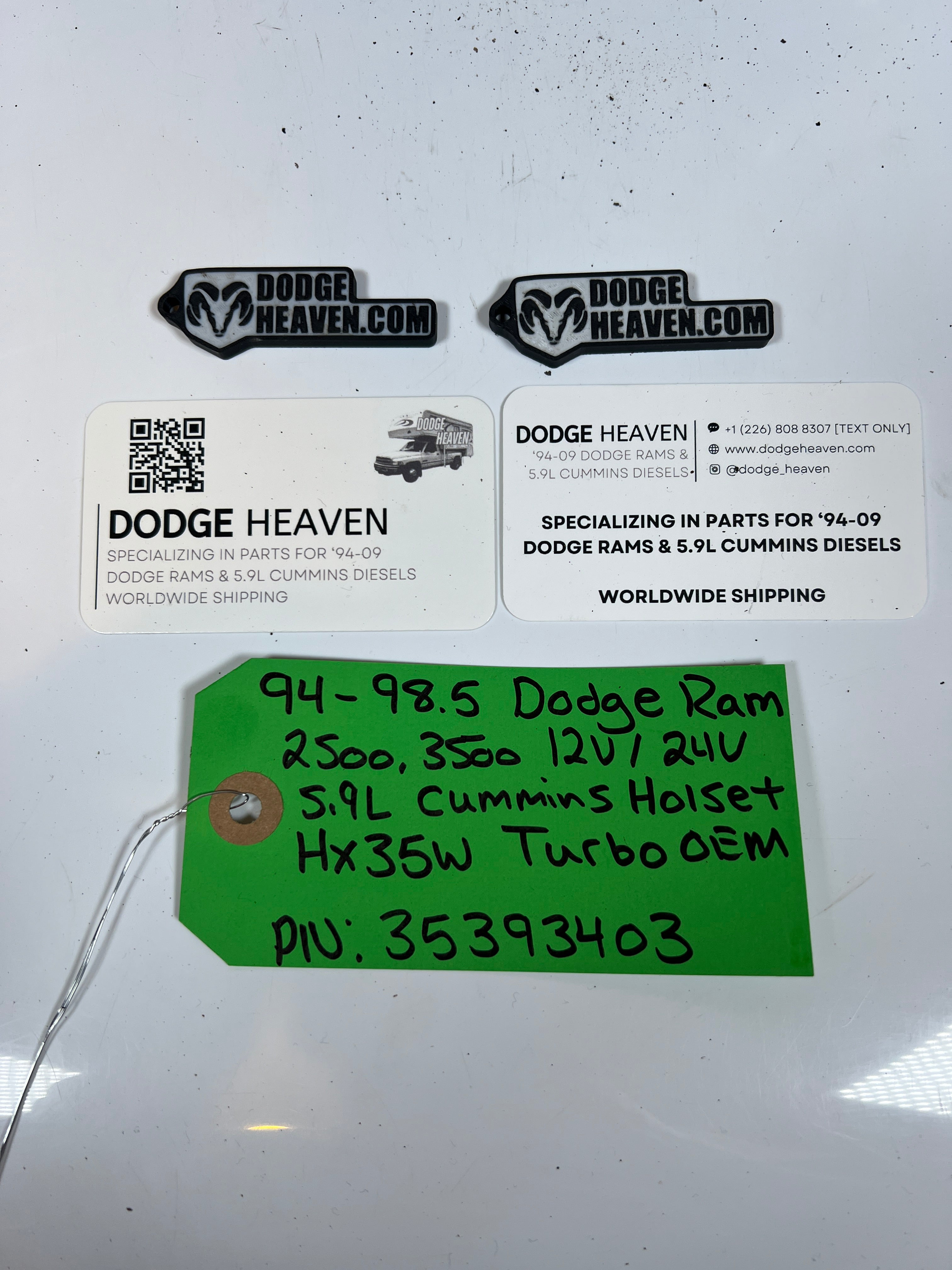 1994-1998.5 Dodge Ram 12V/24V 5.9L Cummins Holset HX35W Turbo