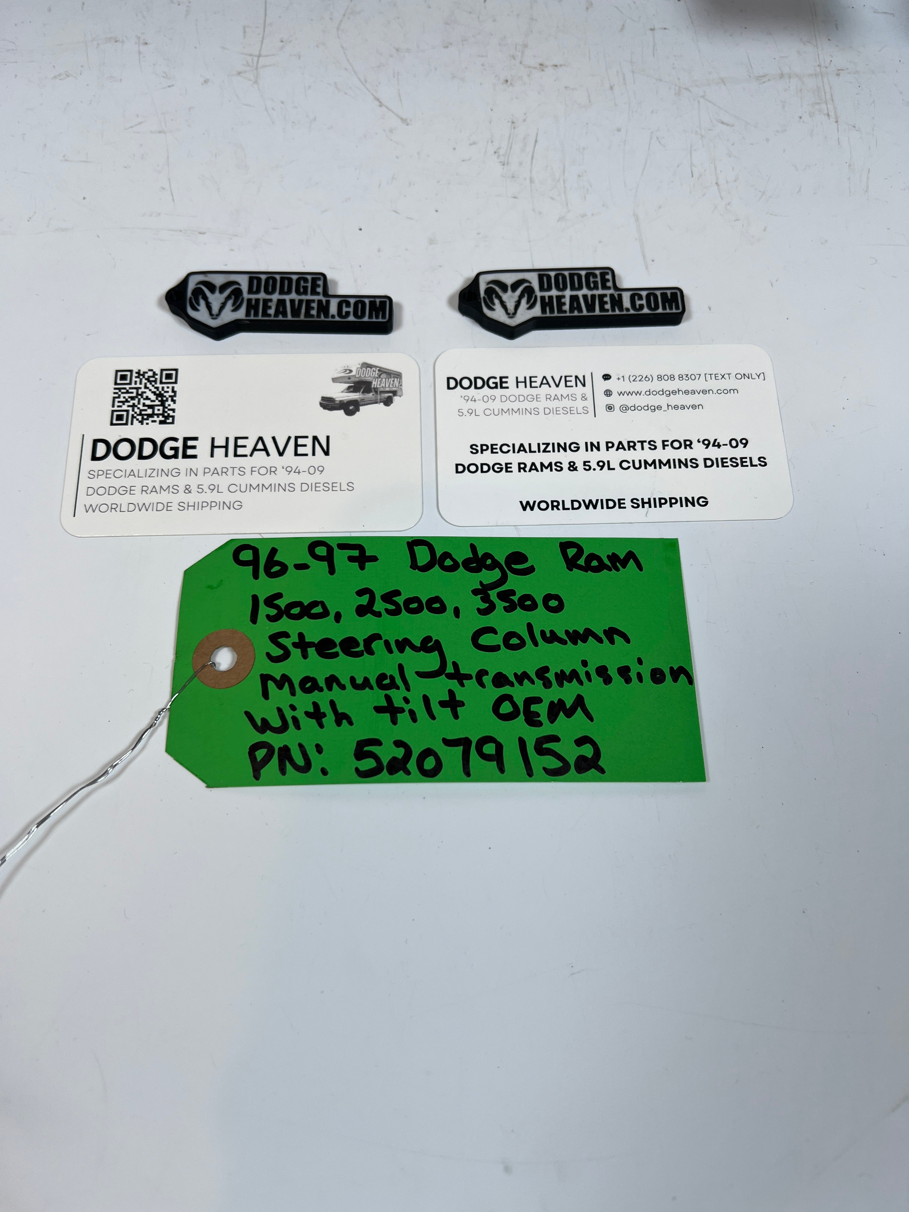 1996-1997 Dodge Ram 1500-3500 Steering Column Manual With Tilt