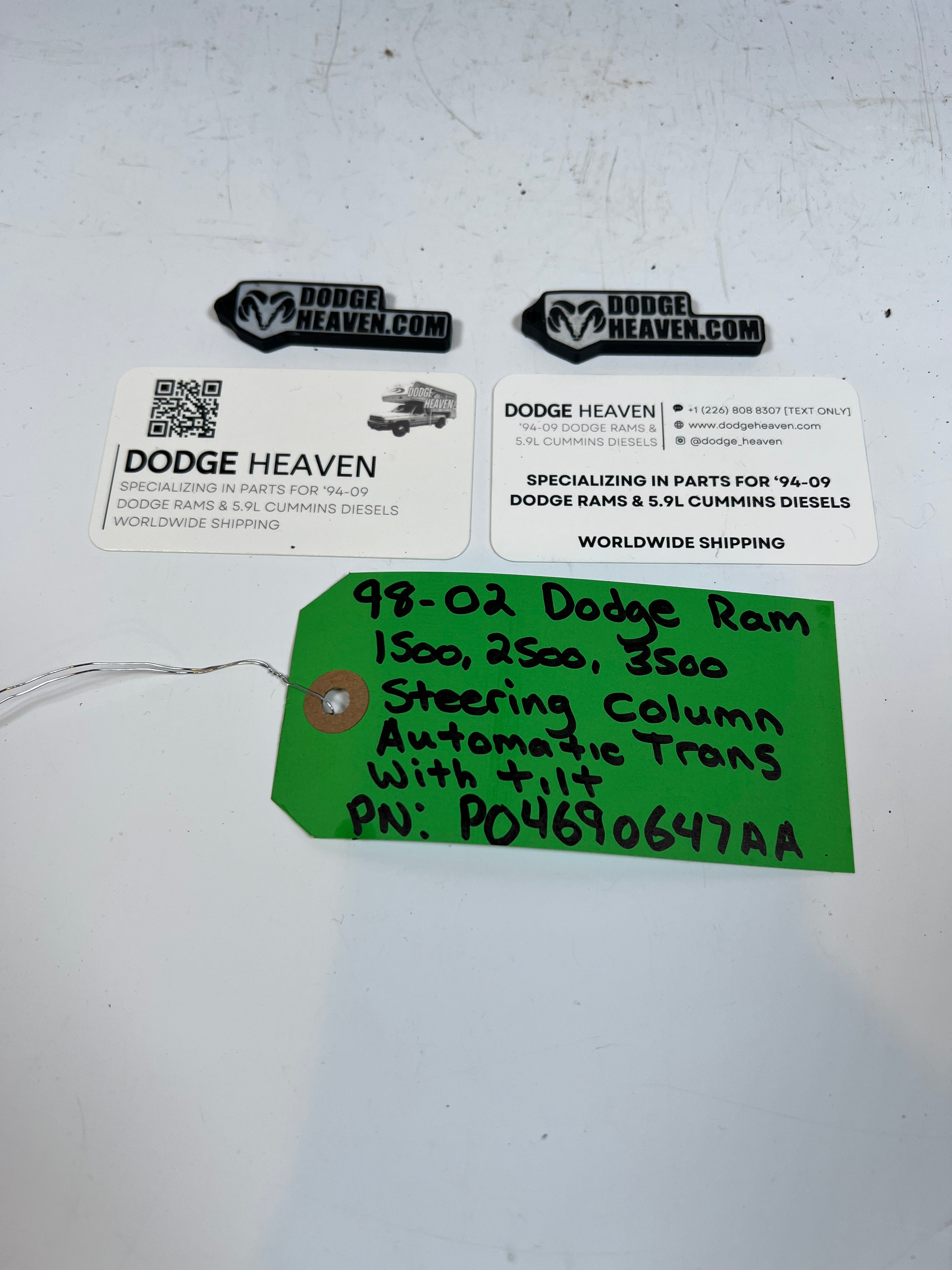 1998-2002 Dodge Ram 1500-3500 Steering Column Auto Trans W Tilt