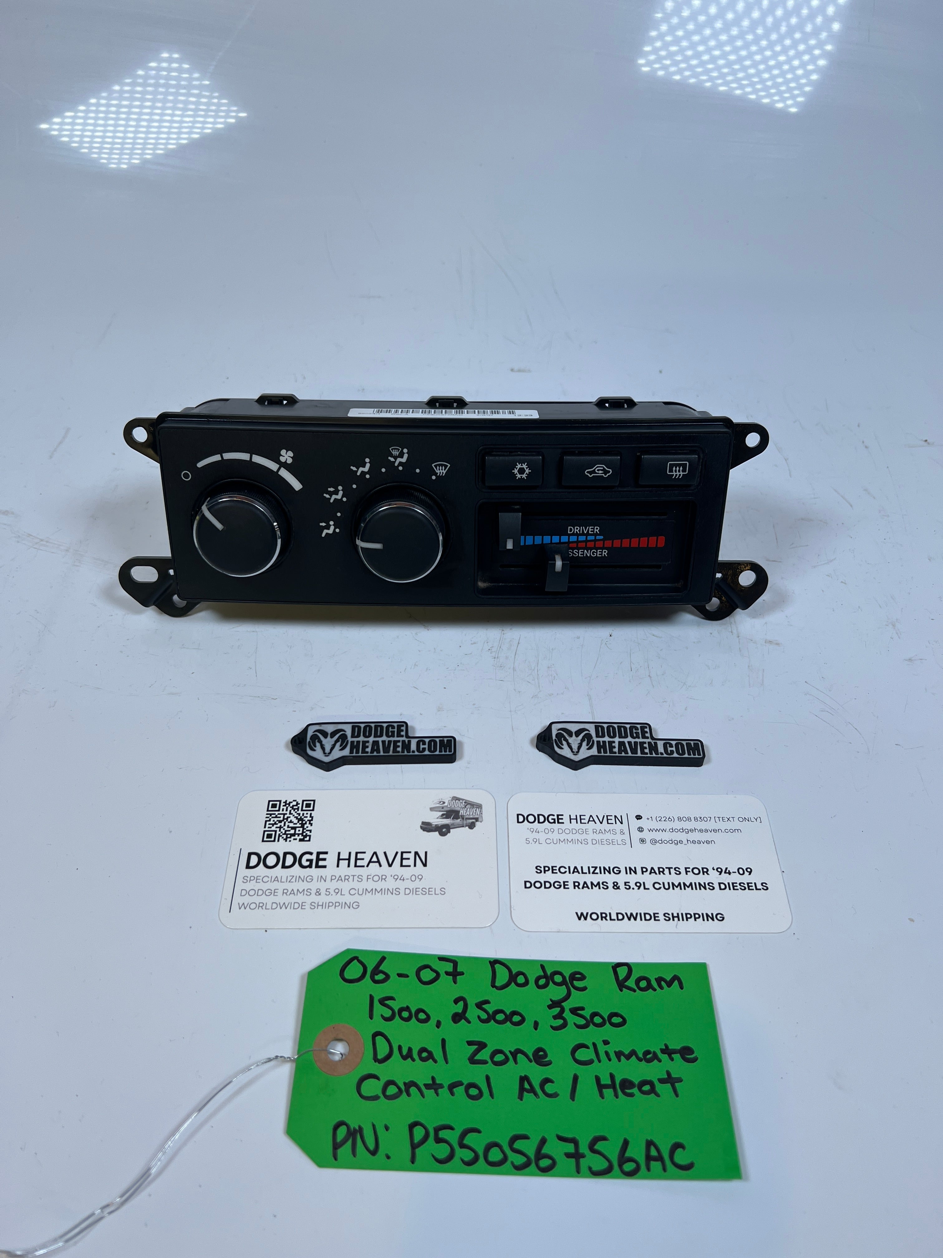2006-2007 Dodge Ram 1500-3500 Dual Climate Control HVAC Control