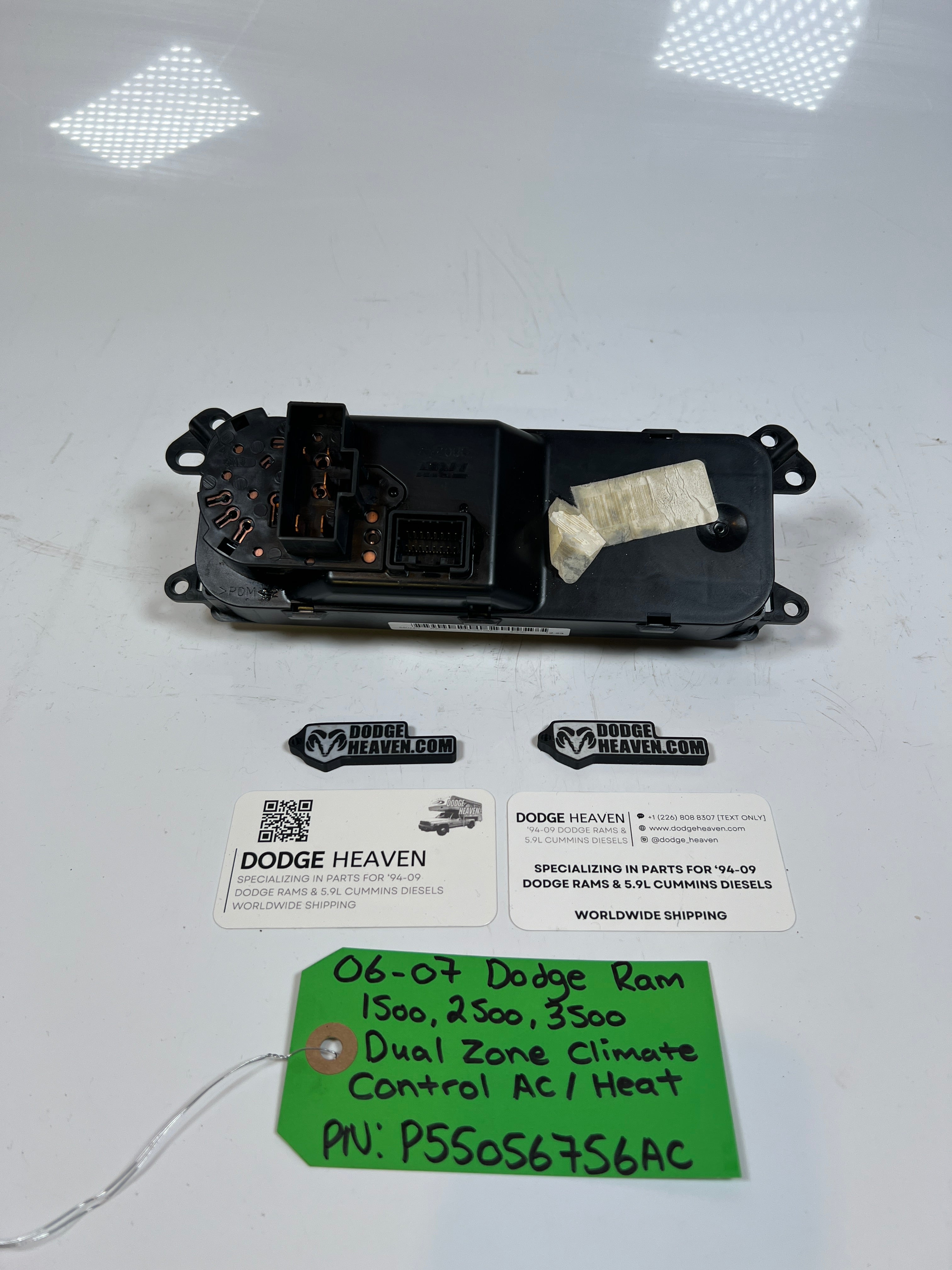 2006-2007 Dodge Ram 1500-3500 Dual Climate Control HVAC Control
