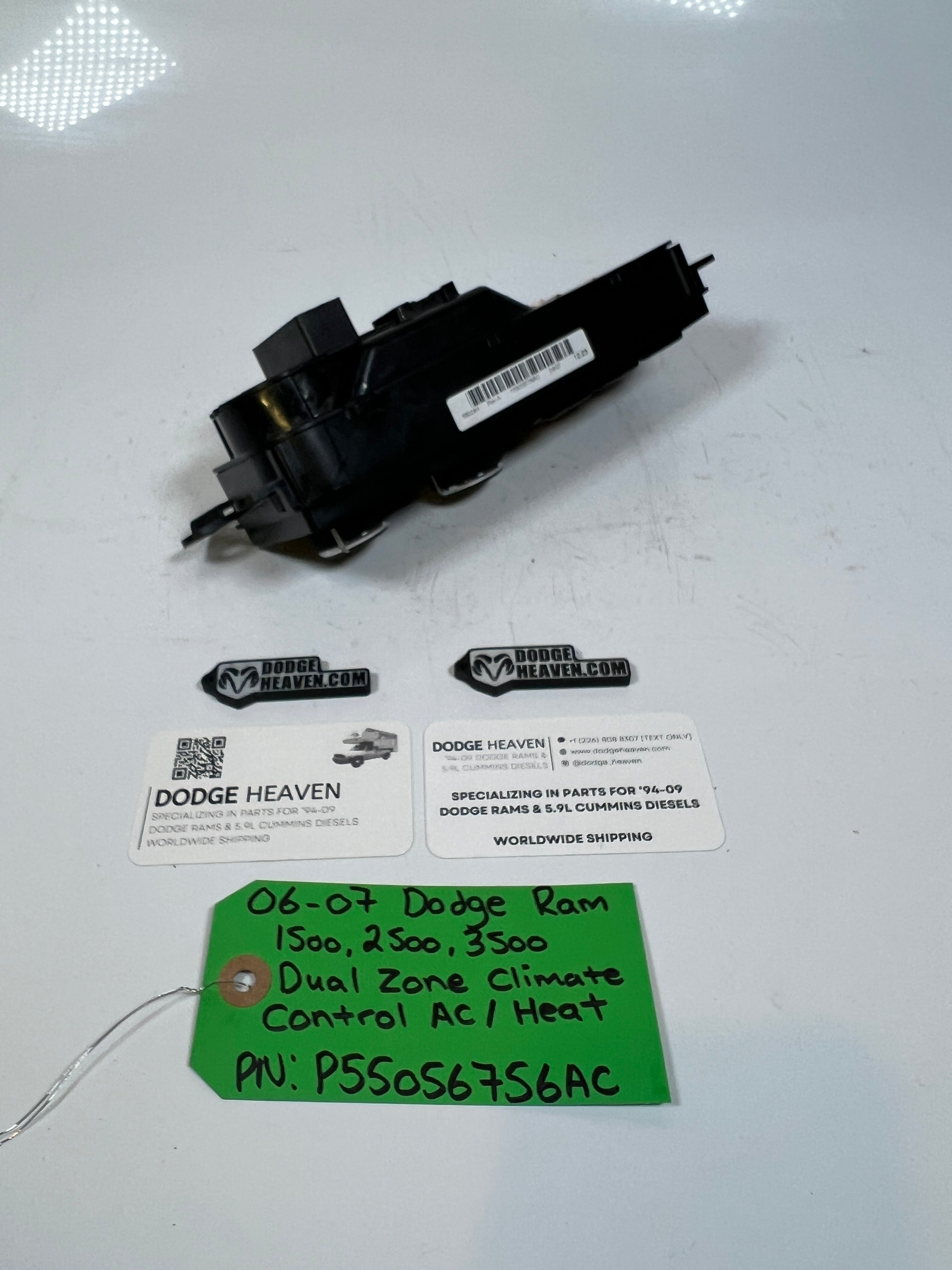 2006-2007 Dodge Ram 1500-3500 Dual Climate Control HVAC Control