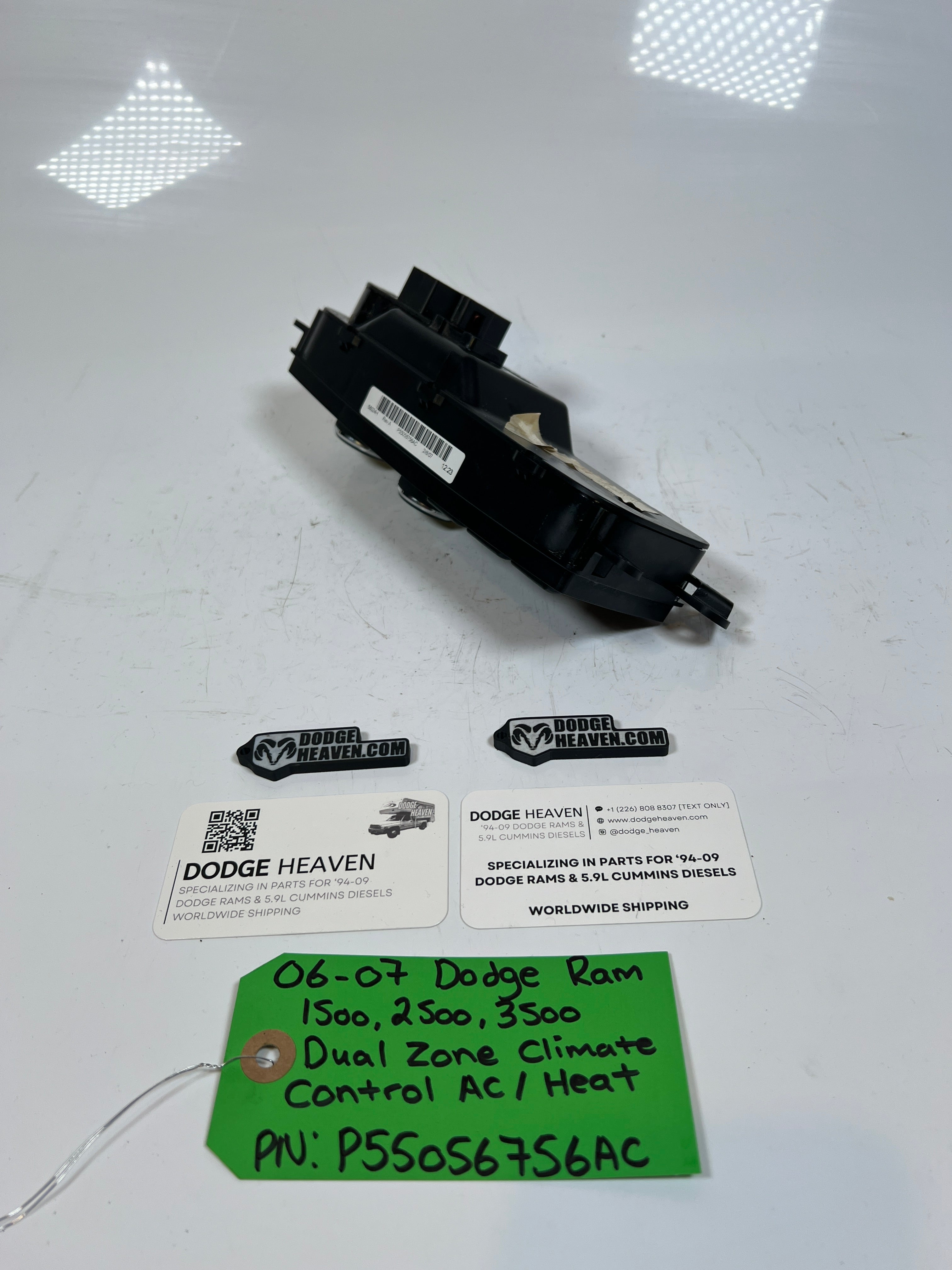 2006-2007 Dodge Ram 1500-3500 Dual Climate Control HVAC Control