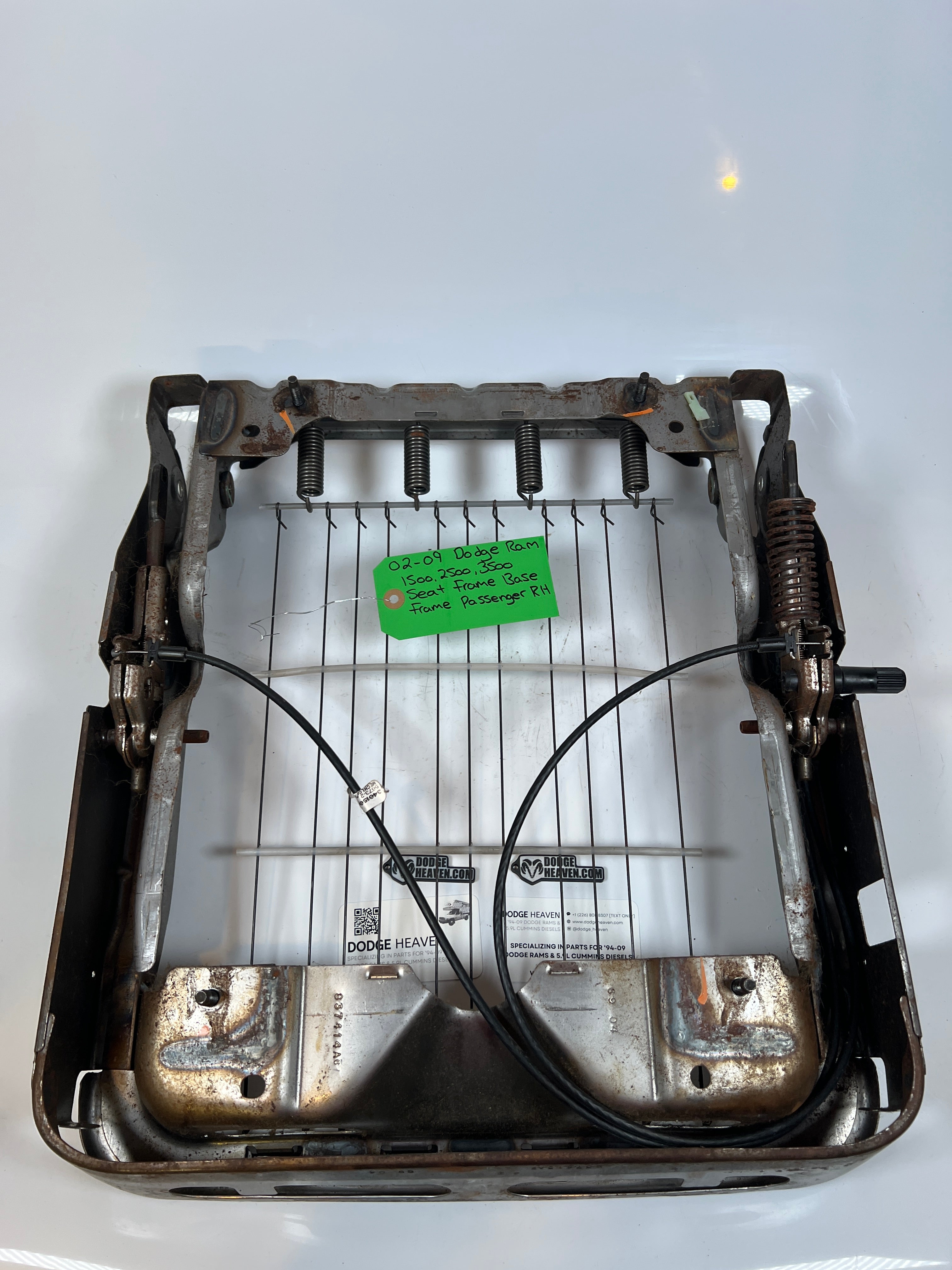 2002-2009 Dodge Ram 1500-3500 Passenger LH Bottom Seat Frame Base