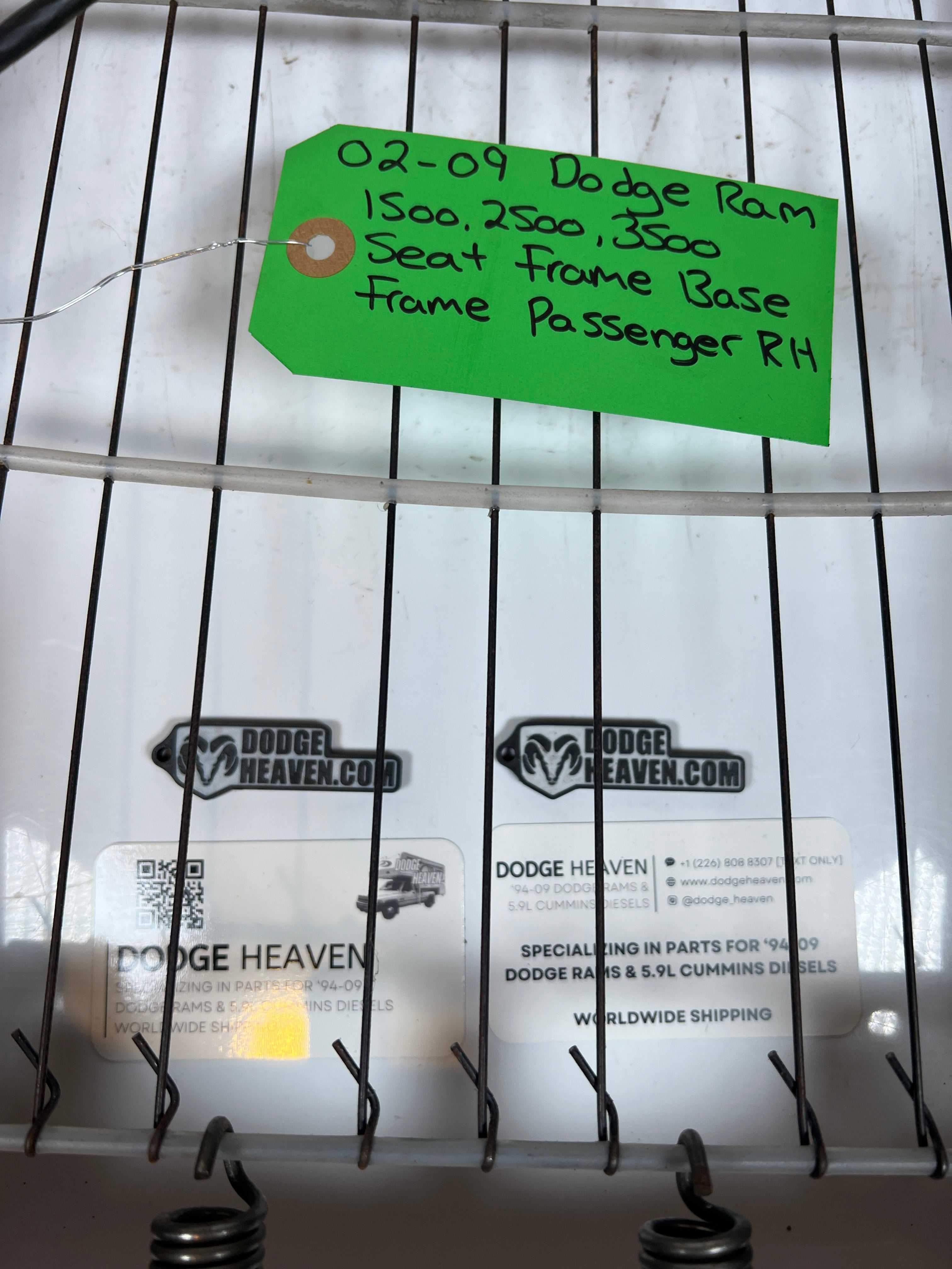 2002-2009 Dodge Ram 1500-3500 Passenger LH Bottom Seat Frame Base