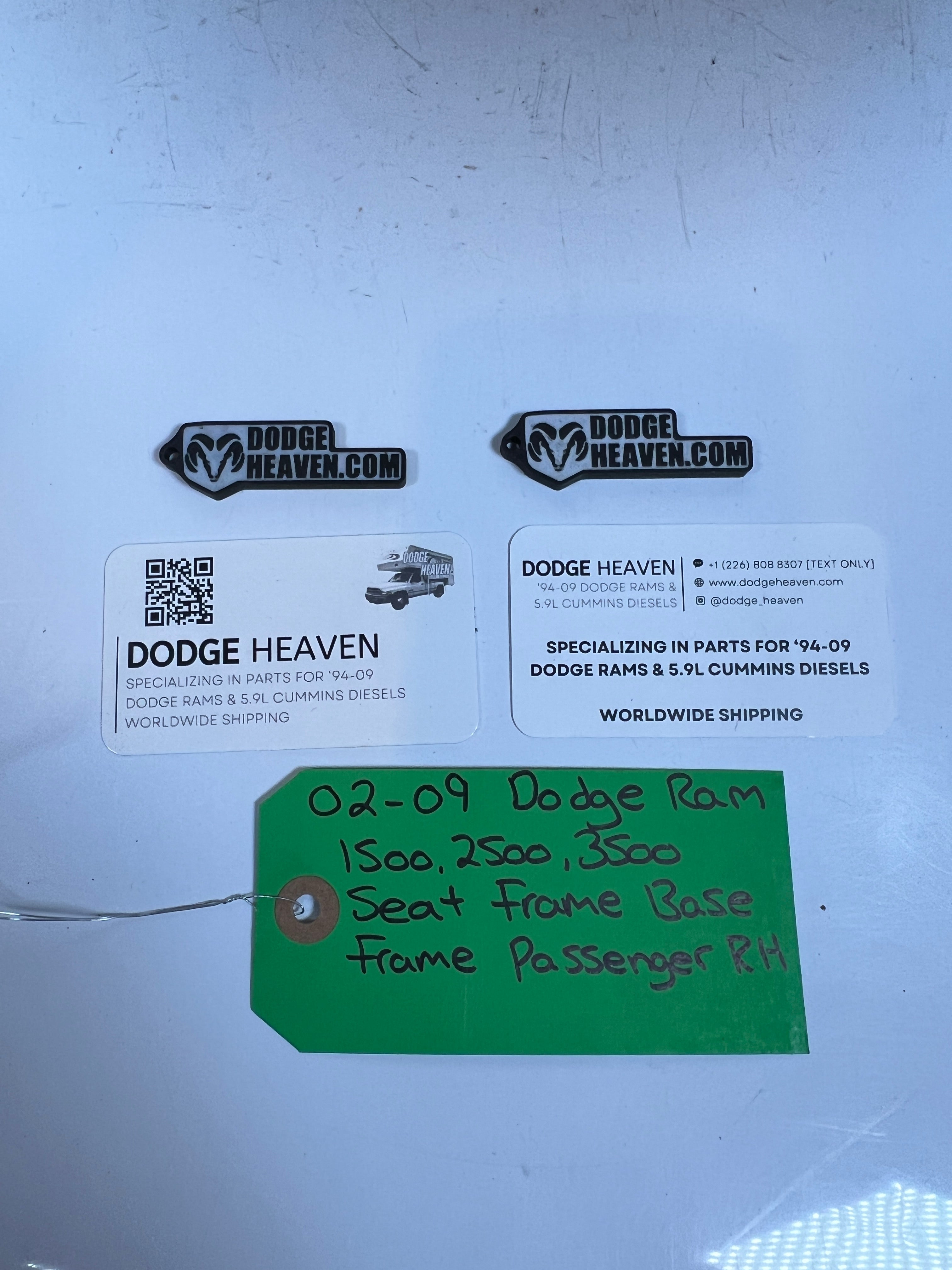 2002-2009 Dodge Ram 1500-3500 Passenger LH Bottom Seat Frame Base