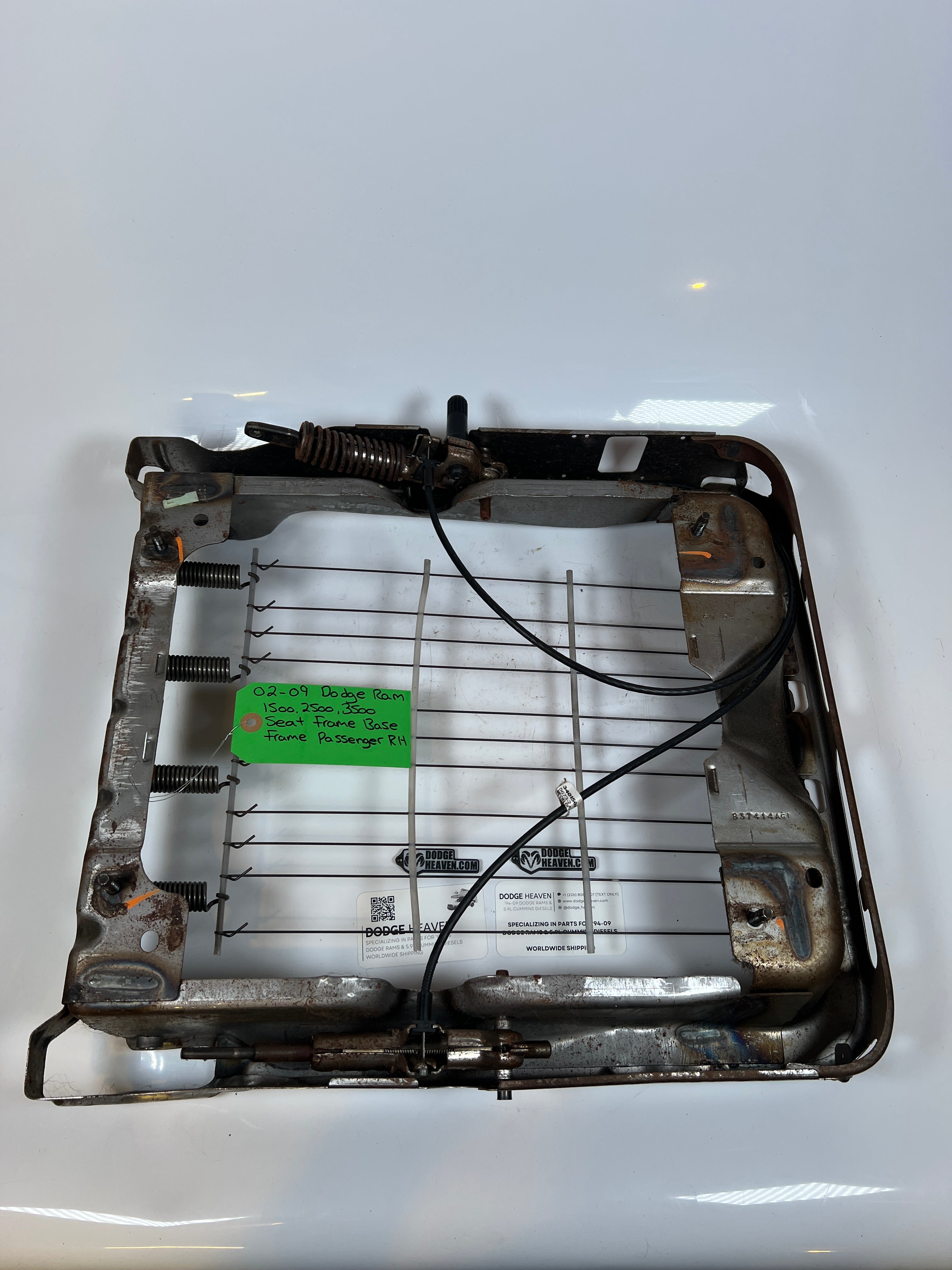 2002-2009 Dodge Ram 1500-3500 Passenger LH Bottom Seat Frame Base