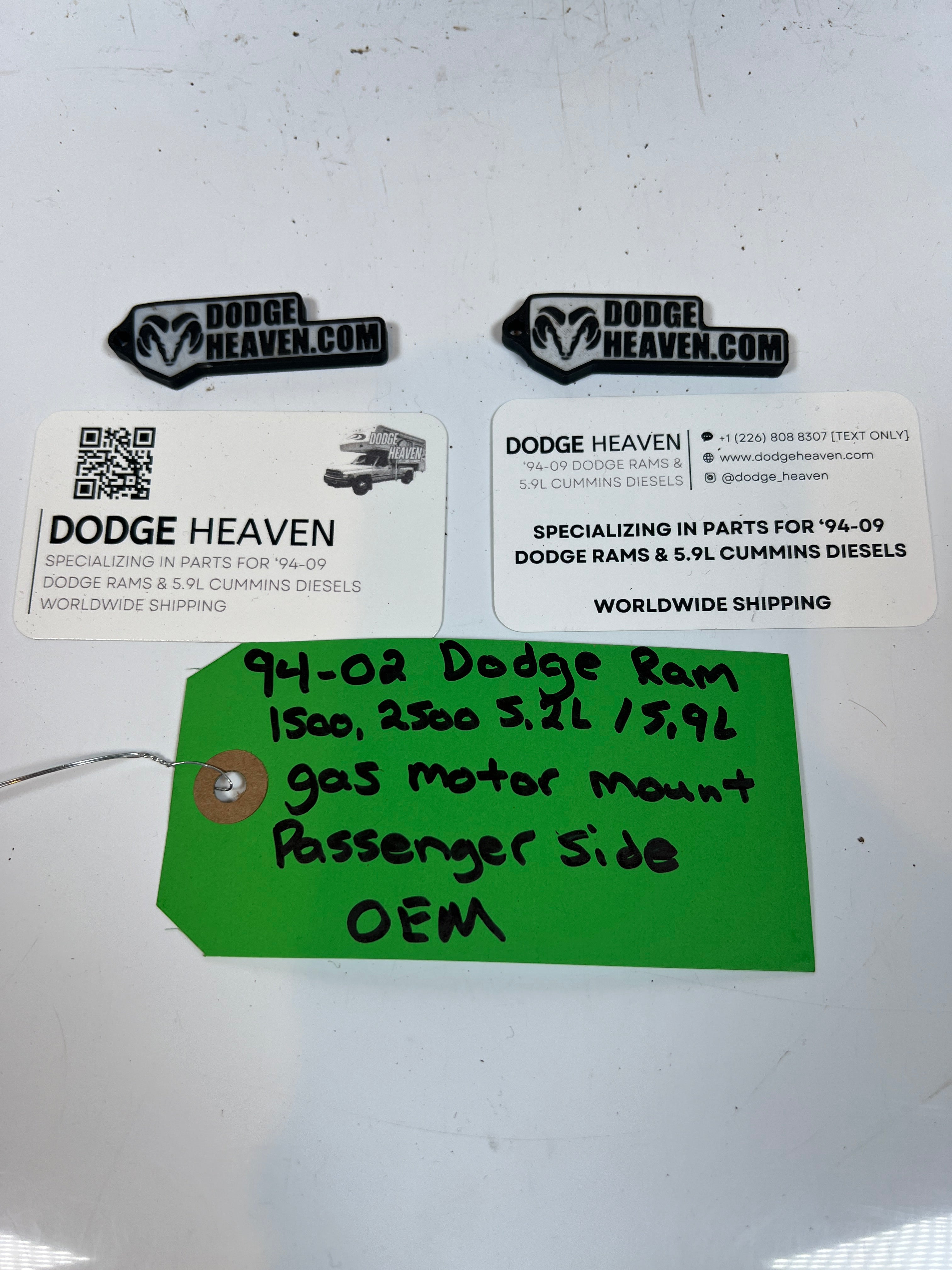 1994-2002 Dodge Ram 1500 2500 5.2L / 5.9L Gas Mount Passenger Side