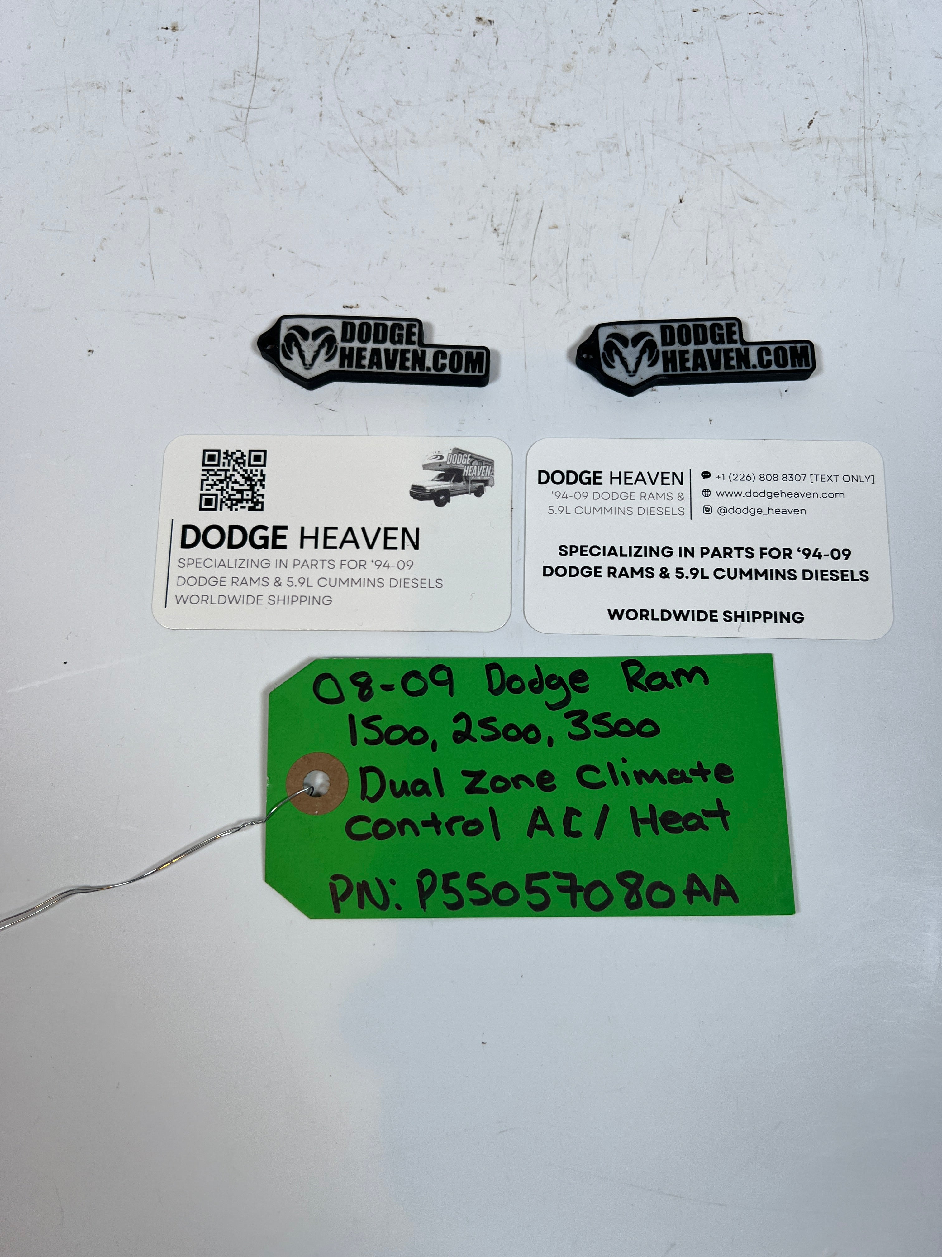 2008-2009 Dodge Ram 1500-3500 Dual Climate Control HVAC Control