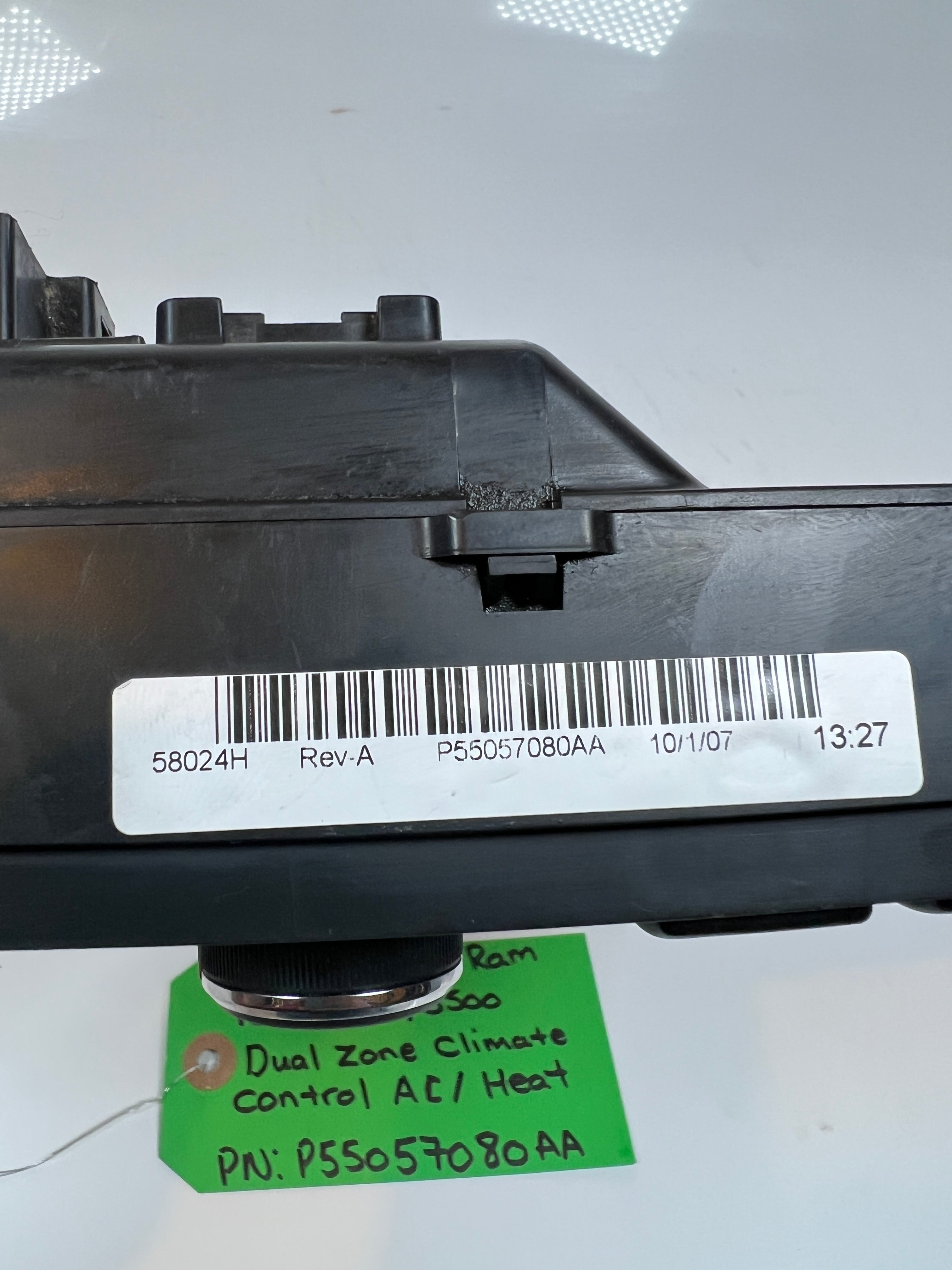 2008-2009 Dodge Ram 1500-3500 Dual Climate Control HVAC Control