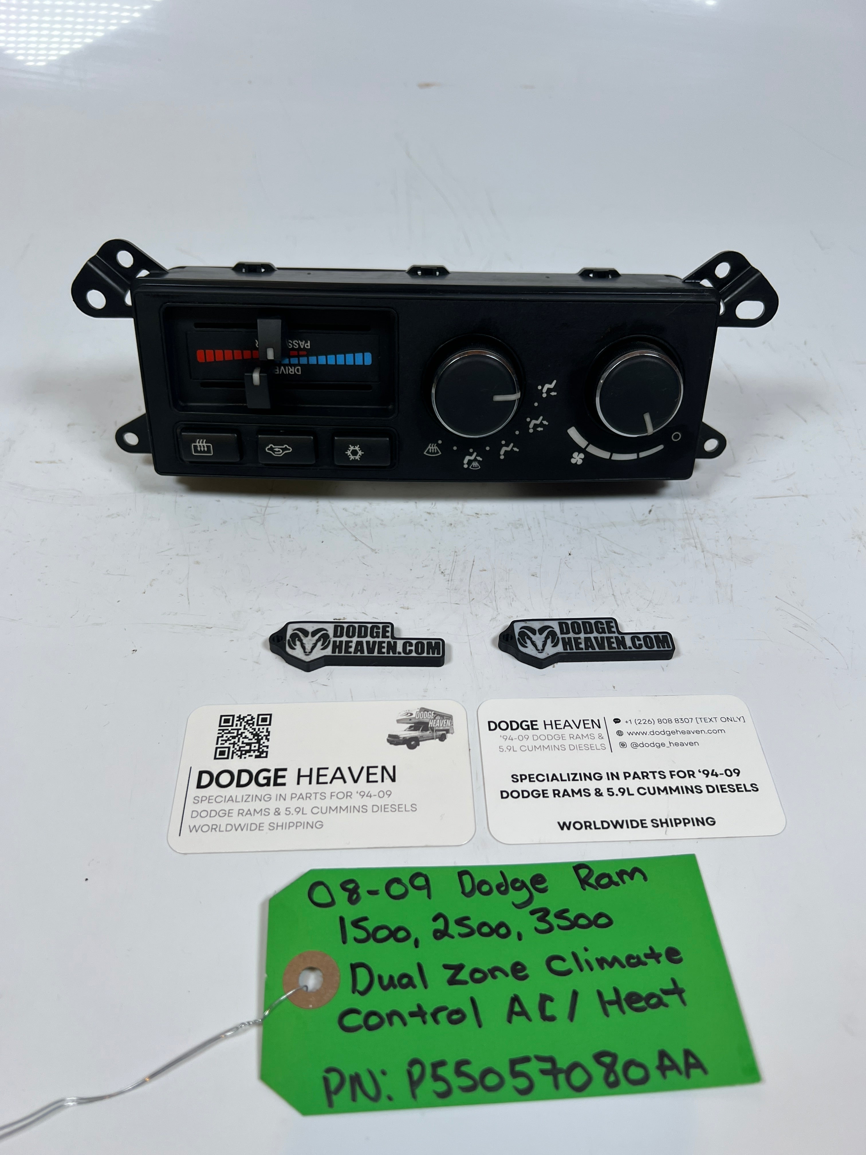 2008-2009 Dodge Ram 1500-3500 Dual Climate Control HVAC Control