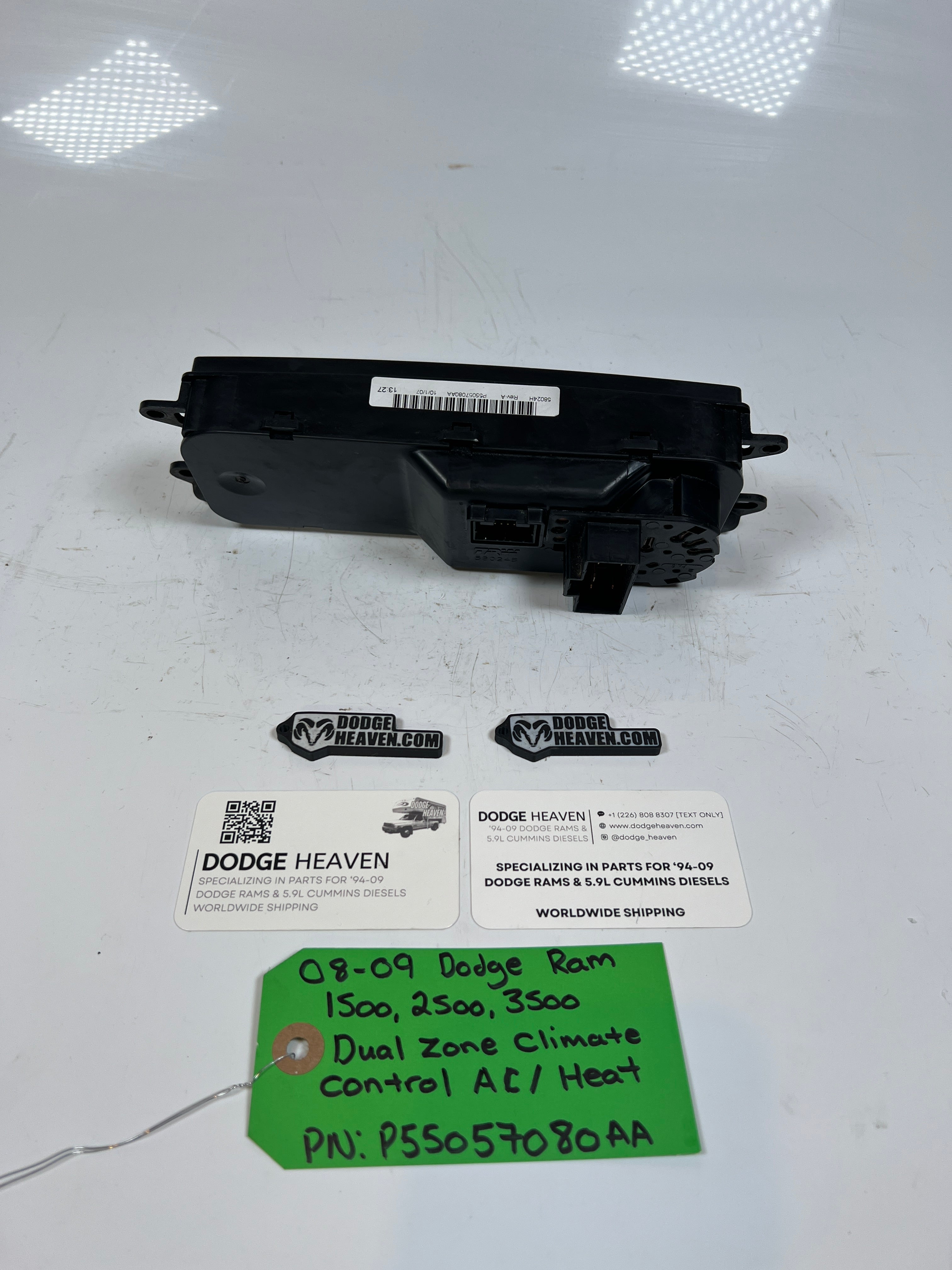 2008-2009 Dodge Ram 1500-3500 Dual Climate Control HVAC Control