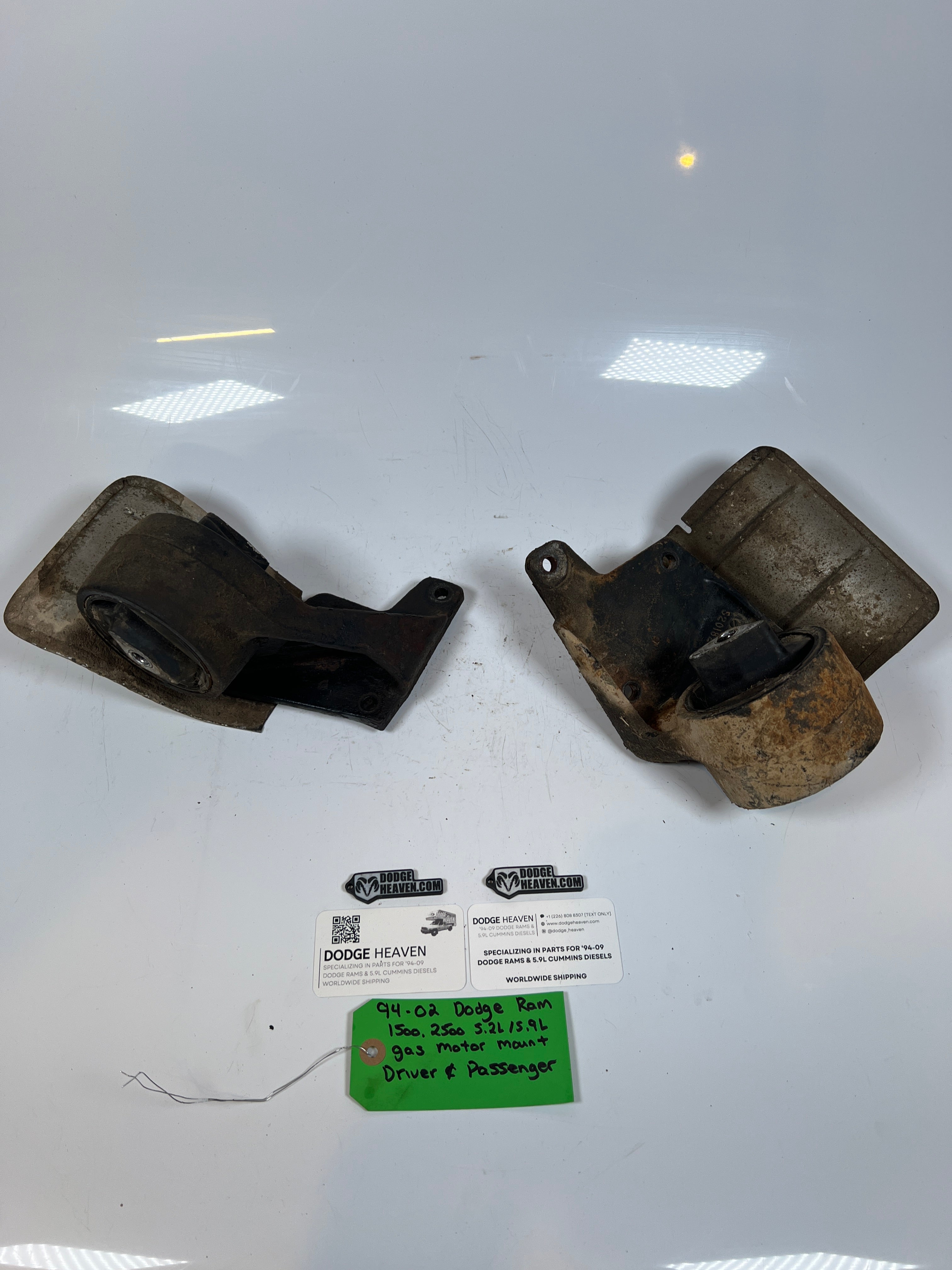 1994-2002 Dodge Ram 1500 2500 5.2L/5.9L Gas Motor Mount Driver & Passenger
