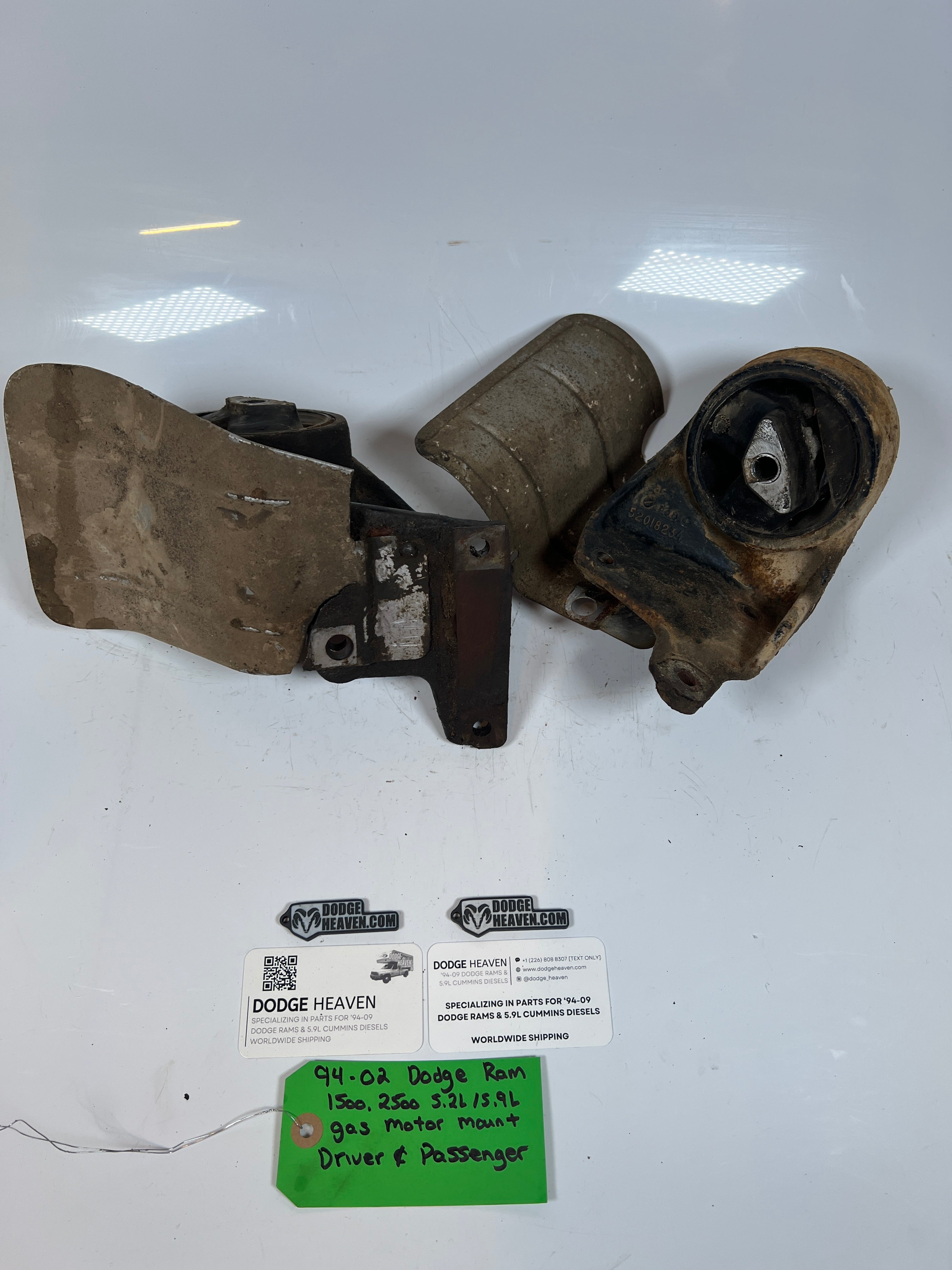 1994-2002 Dodge Ram 1500 2500 5.2L/5.9L Gas Motor Mount Driver & Passenger